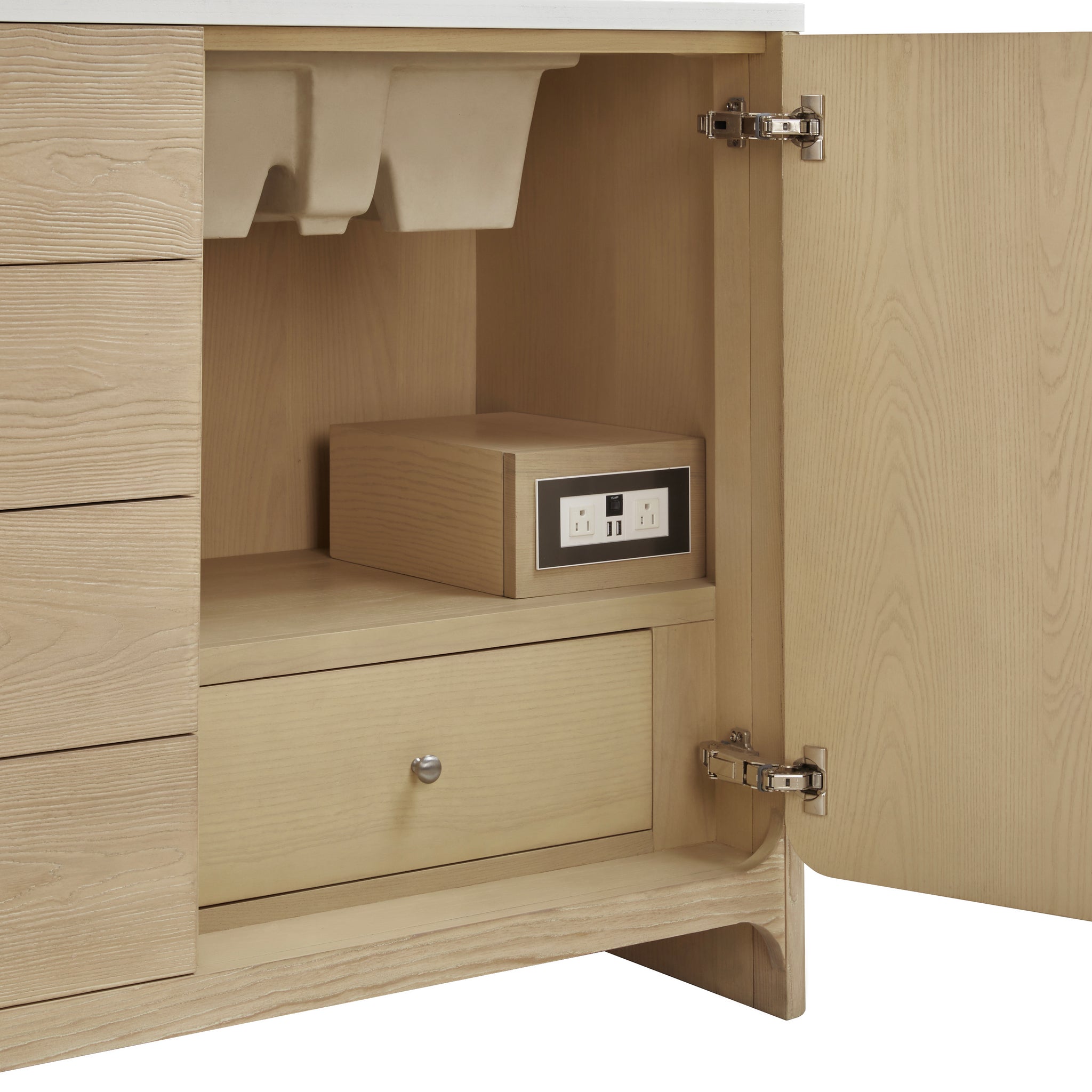 James Martin Gracyn 72" Double Bathroom Vanity, Coastal Driftwood, view 15