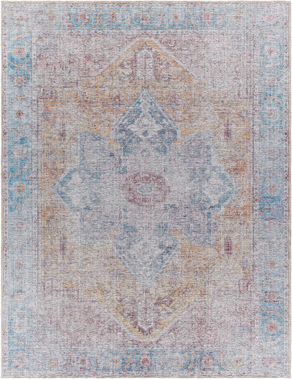 Otaki Purple & Brown Washable Area Rug - Clearance, photo 9 of 11
