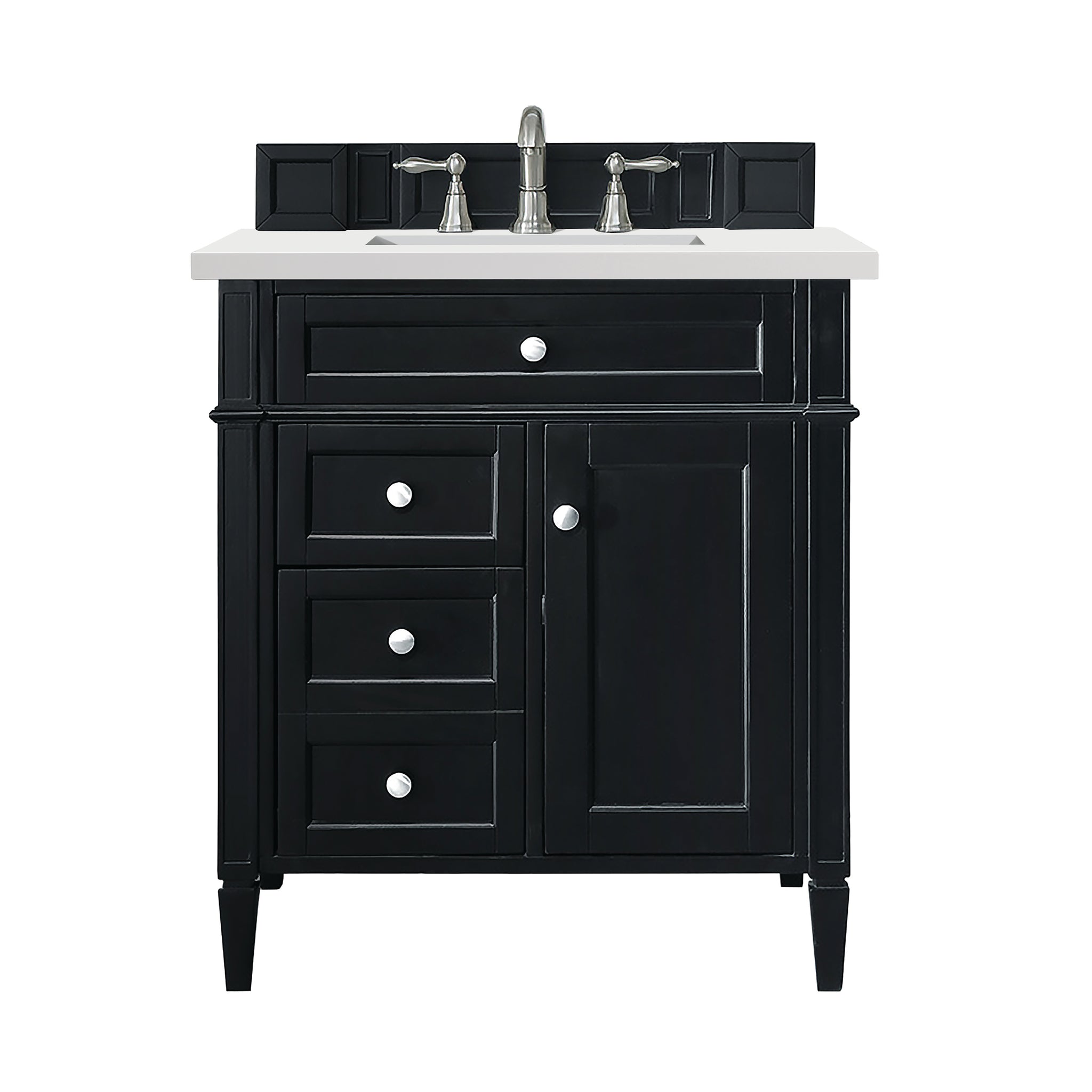 James Martin Brittany 30" Single Bathroom Vanity, Black Onyx, view 21