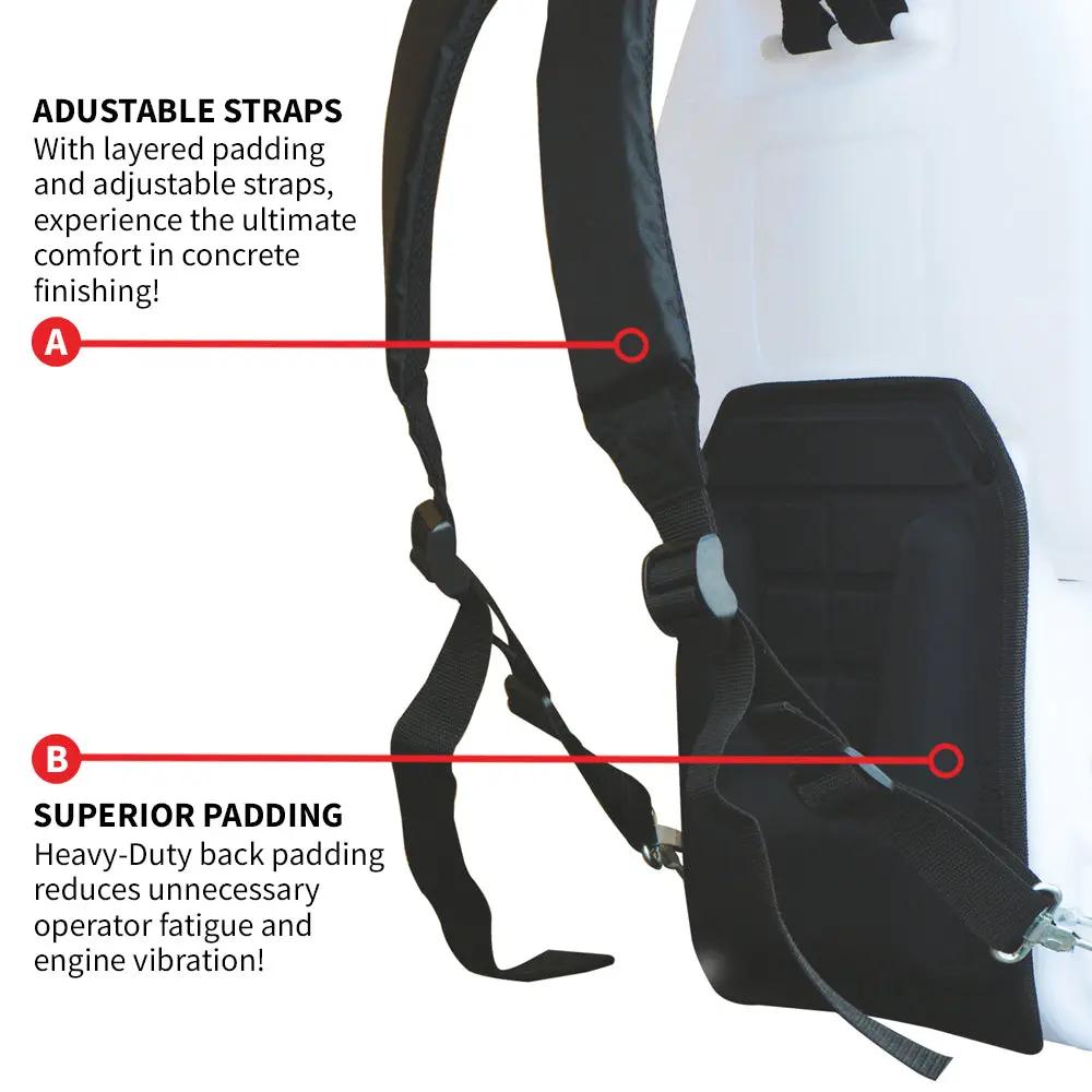 6.5 Gallon Backpack Concrete Sprayer .5 GPM Gas Finishing Tool for Cement Sealant Curing Stain by Tomahawk Power