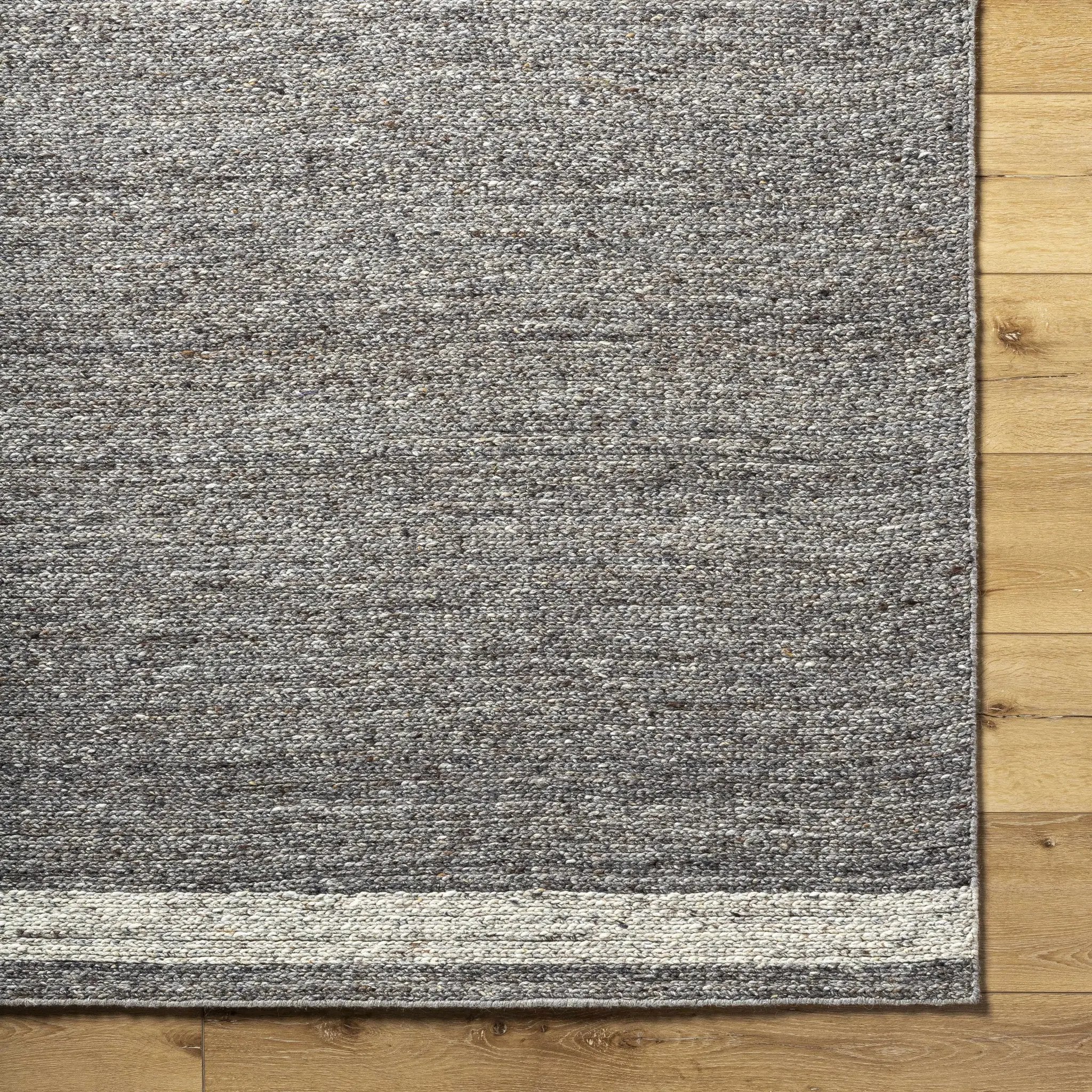 Tiran Gray Wool Area Rug by Boutique Rugs