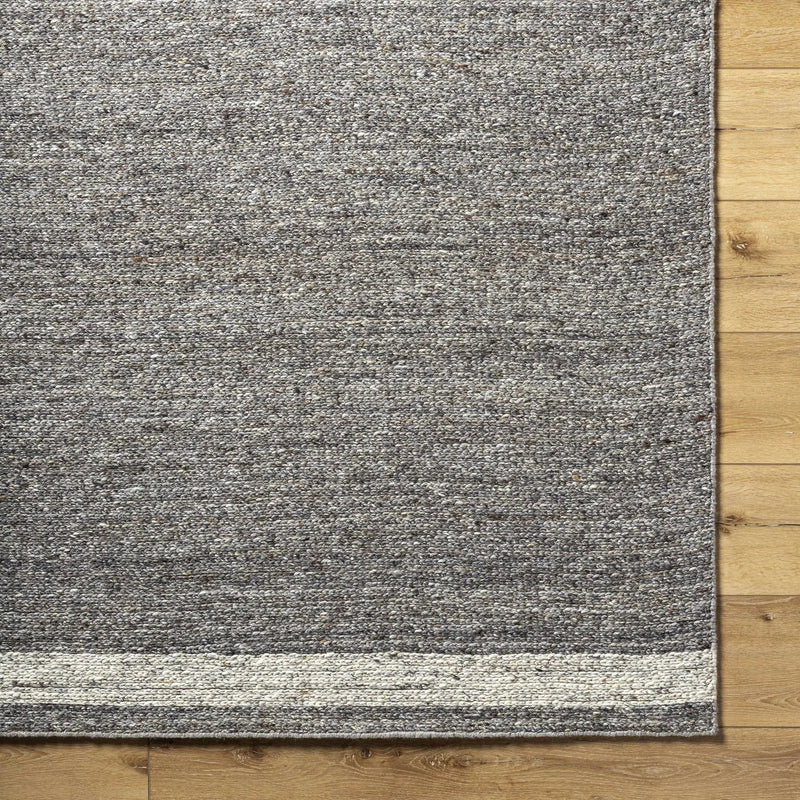 Tiran Gray Wool Area Rug by Boutique Rugs