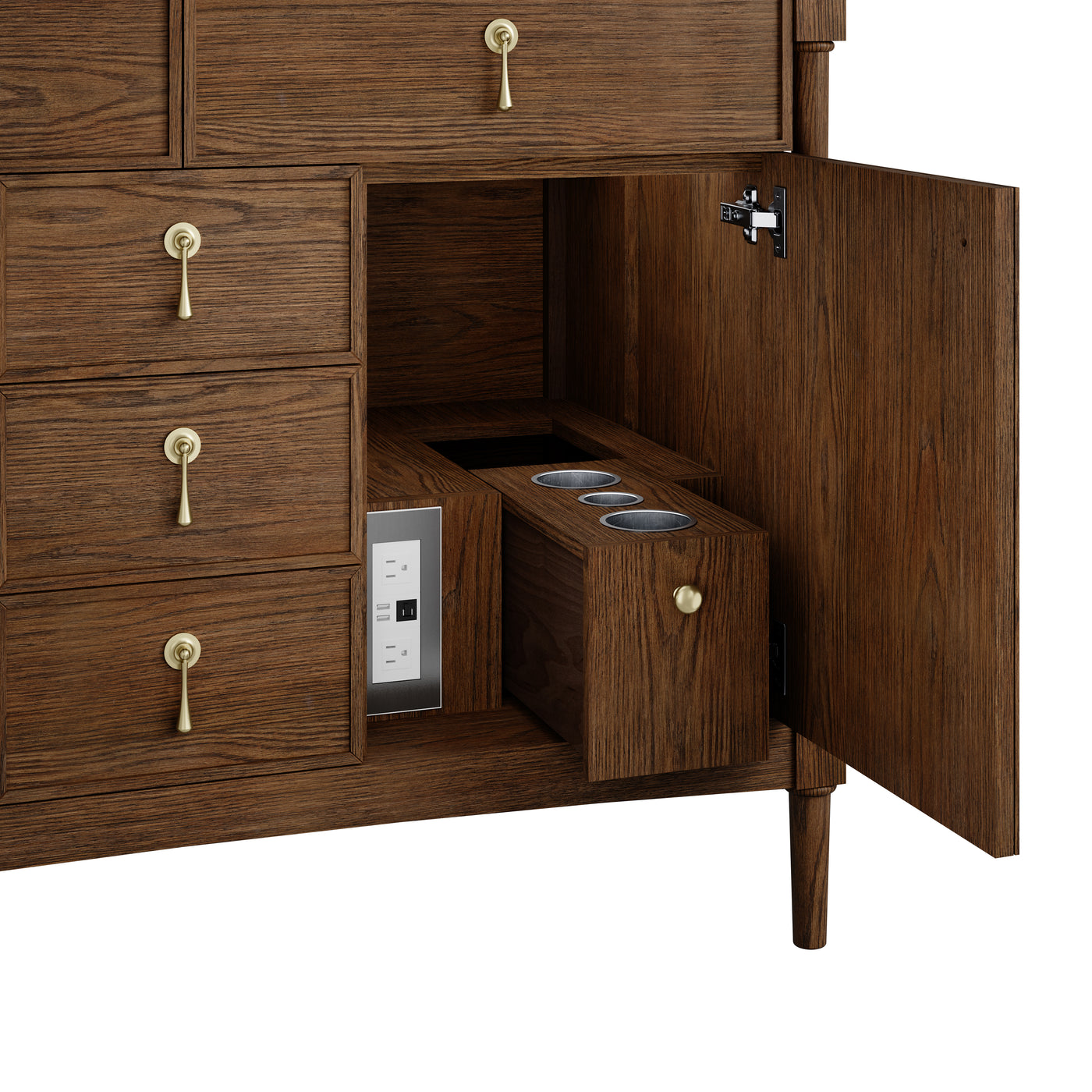 James Martin Kinnsden 48" Single Bathroom Vanity, Sable Oak, view 26