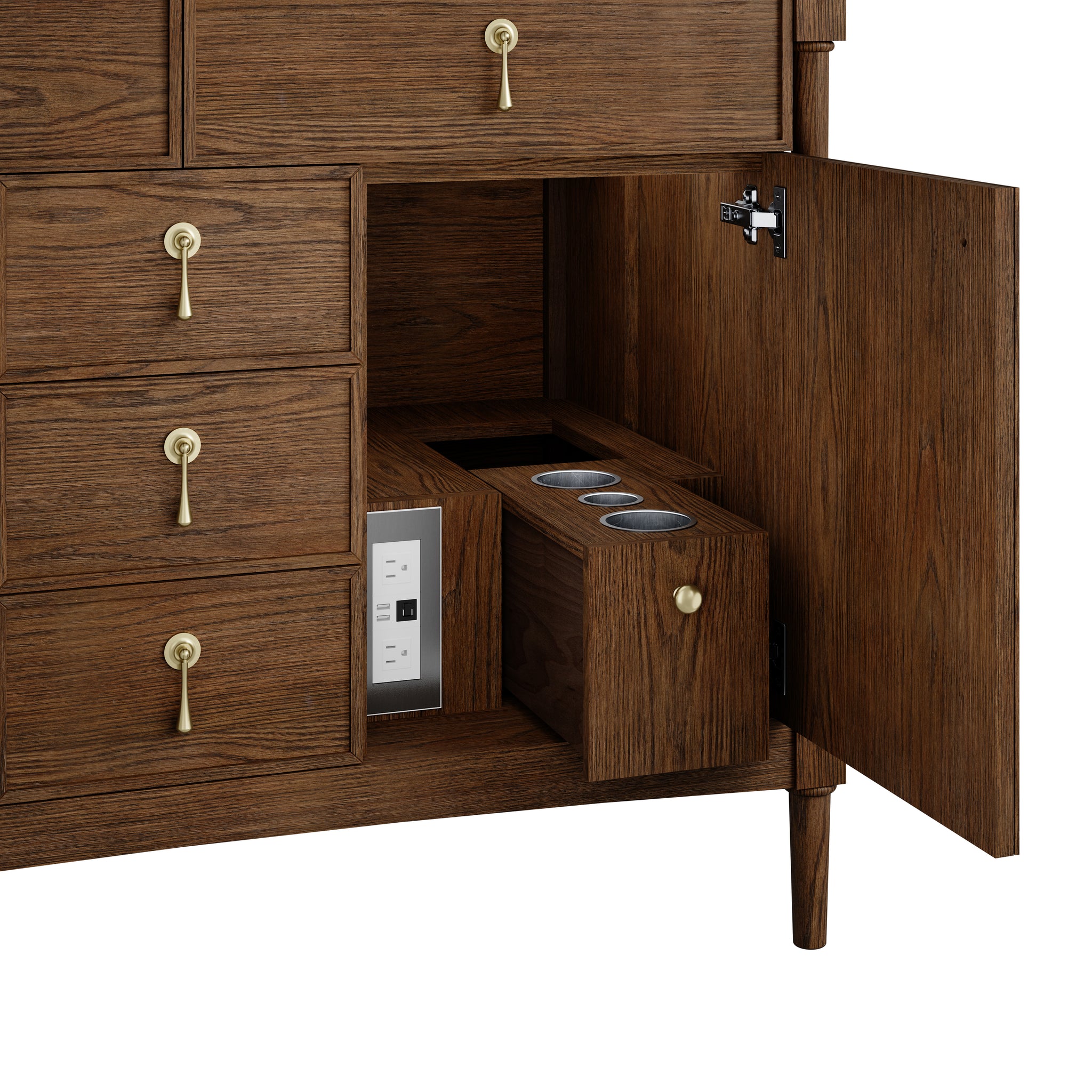 James Martin Kinnsden 48" Single Bathroom Vanity, Sable Oak, view 26