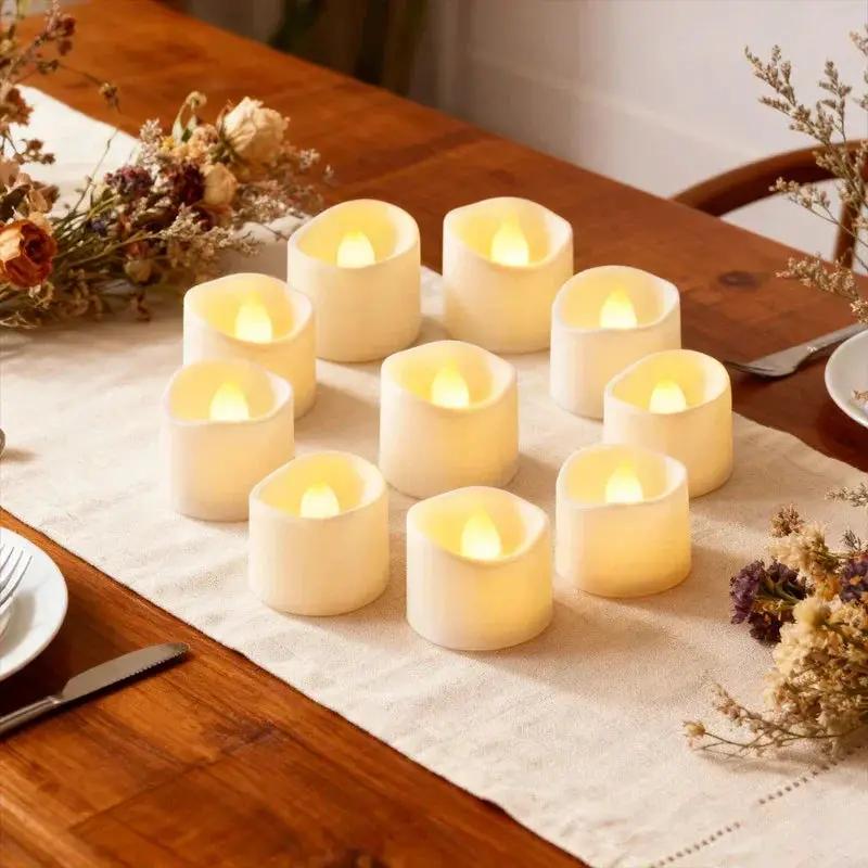 Tea Lights - Flameless LED White 12 Pack by House Of Avana