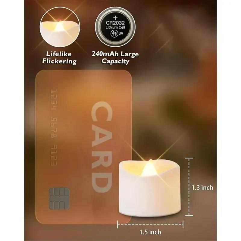 Tea Lights - Flameless LED White 12 Pack by House Of Avana
