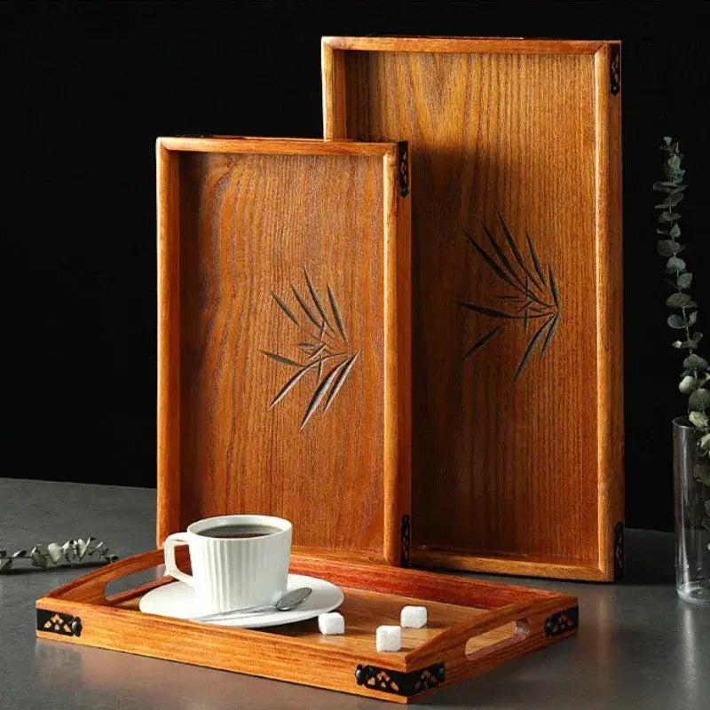 Tea Tray - Portable Wood Small by House Of Avana