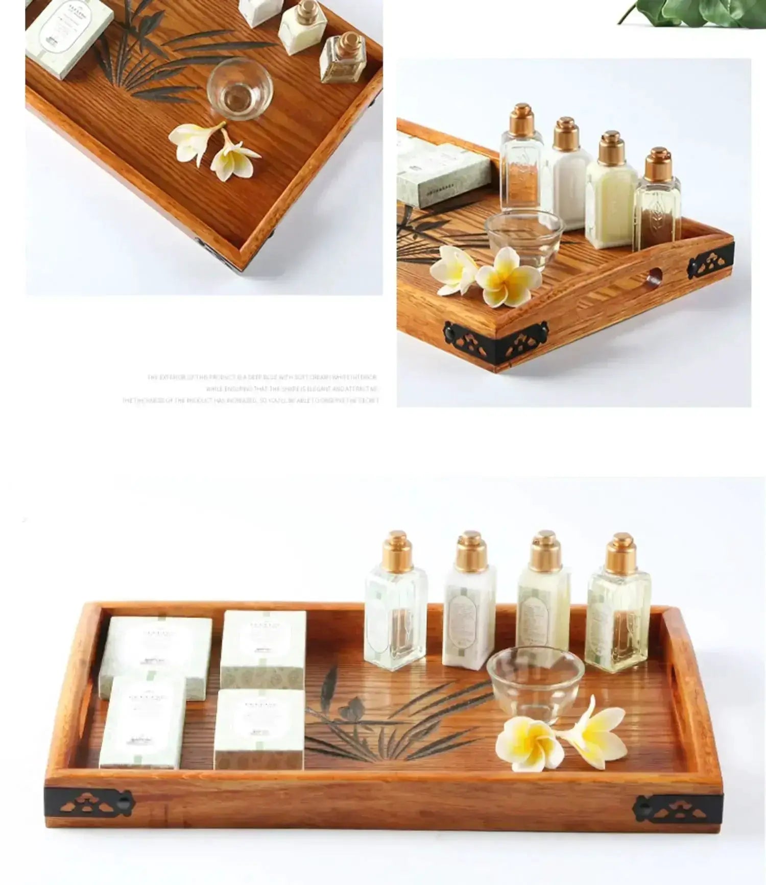 Tea Tray - Portable Wood Small by House Of Avana