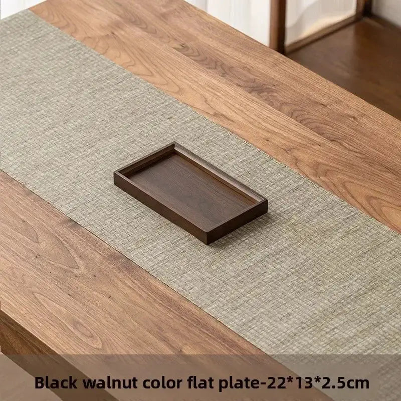 Tea Tray - Wooden Walnut Rectangular by House Of Avana