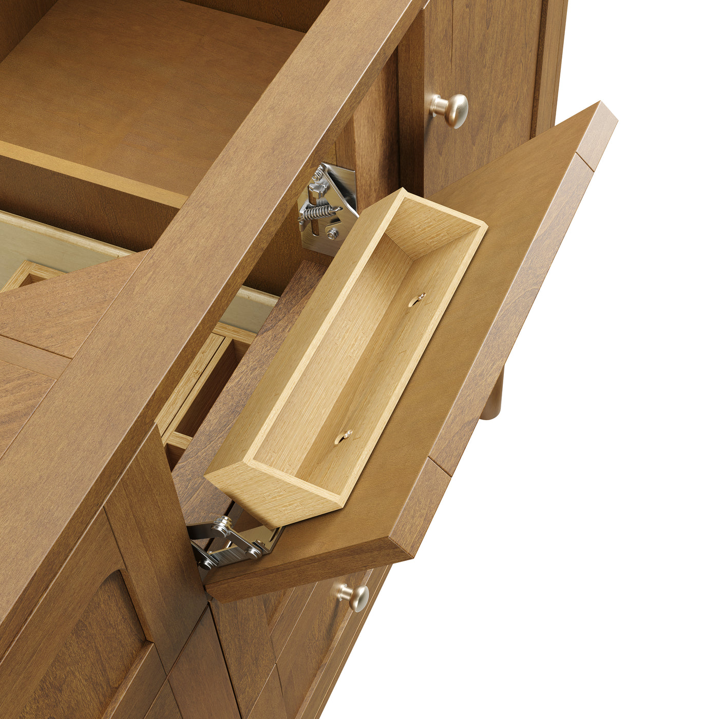 James Martin Laurent 60" Dual Mount Double Bathroom Vanity, Honey Oak, view 31