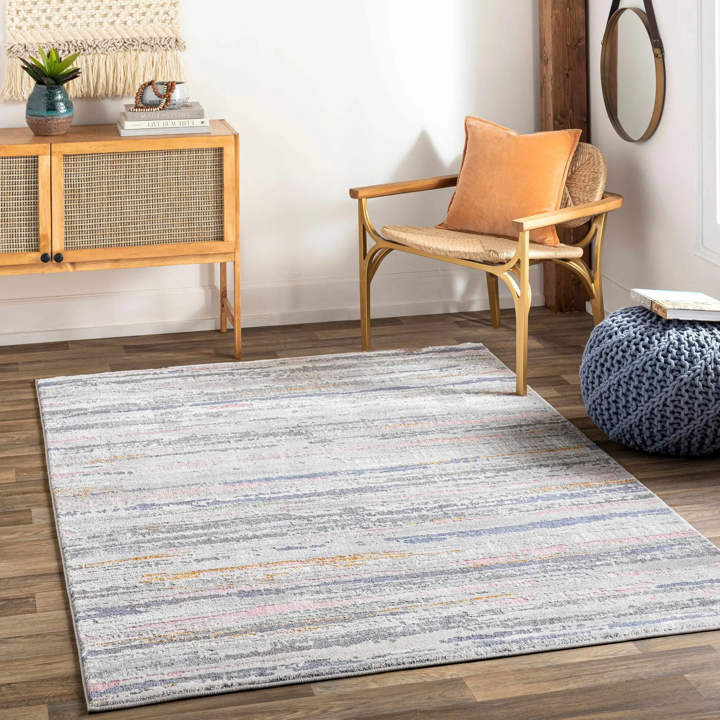 Tekirova Striped Area Carpet - Clearance by Boutique Rugs