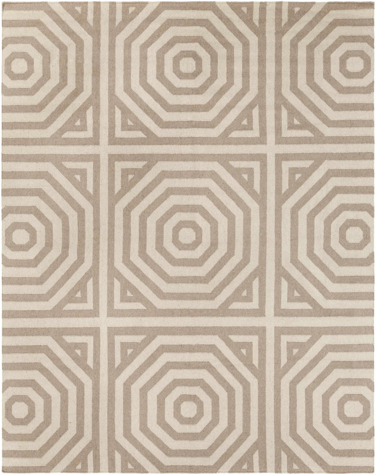 Terlton Ivory Greek Geometric Rug - Clearance, photo 4 of 5