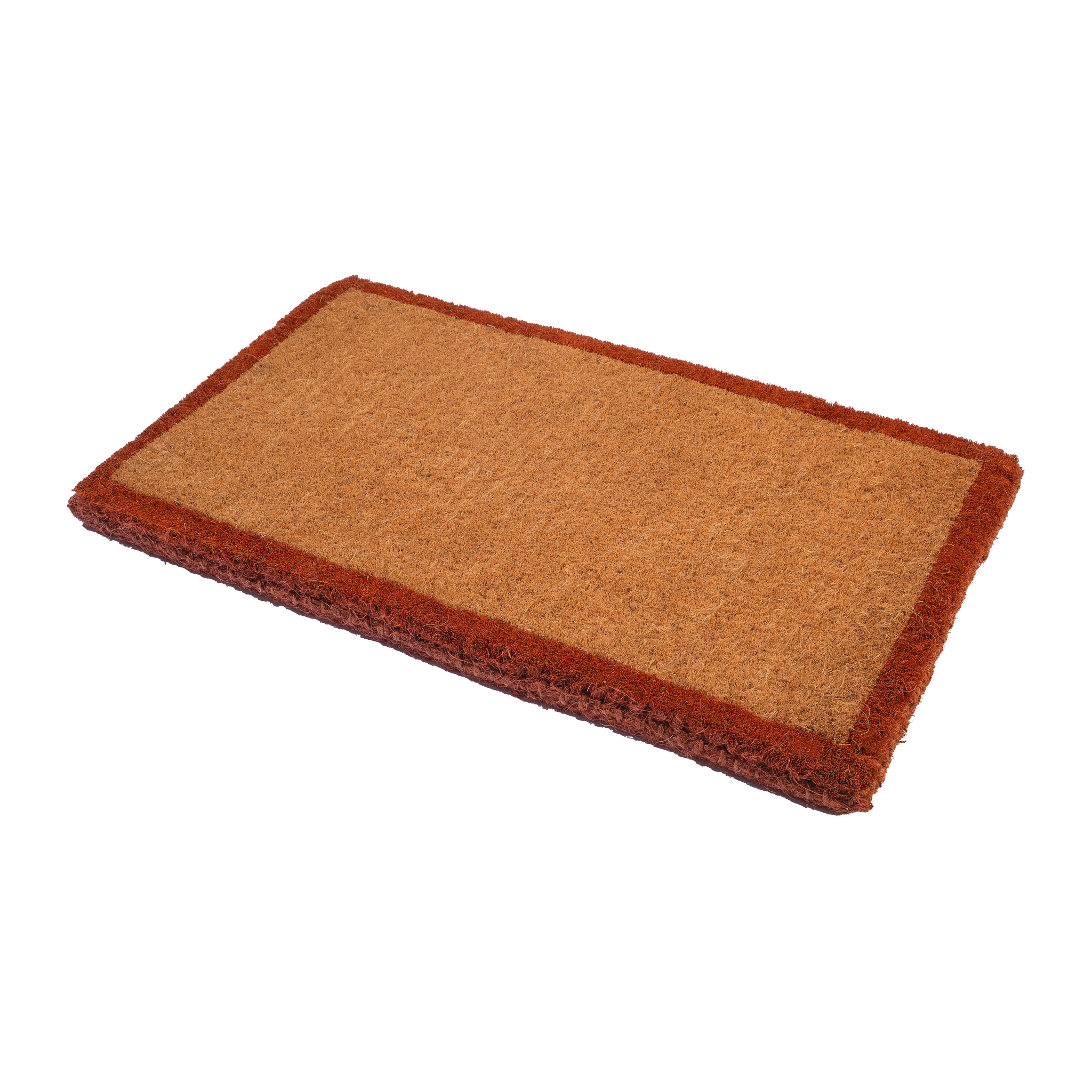 Terracotta Border Coir Doormat by Fab Habitat