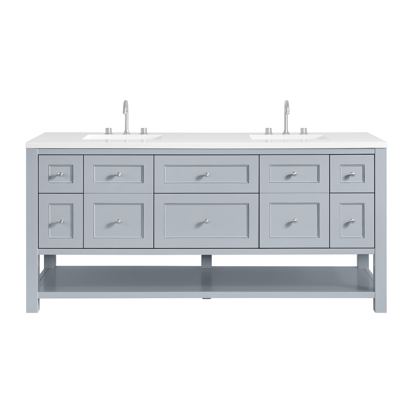 James Martin Breckenridge 72" Double Bathroom Vanity, Serenity Blue, view 31