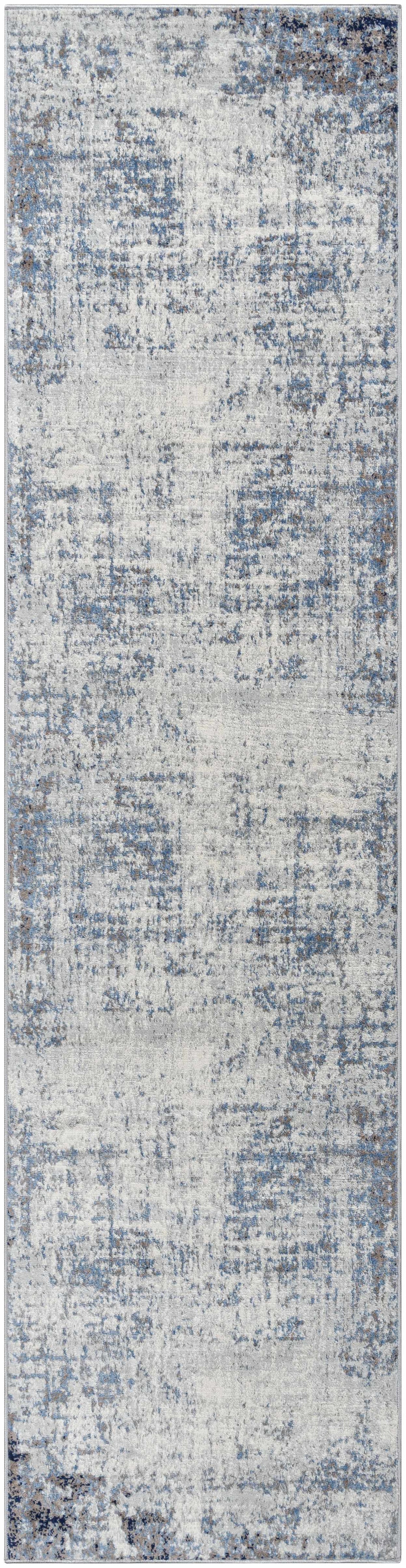 Texanna Abstract Blue/Gray Area Rug, photo 3 of 12