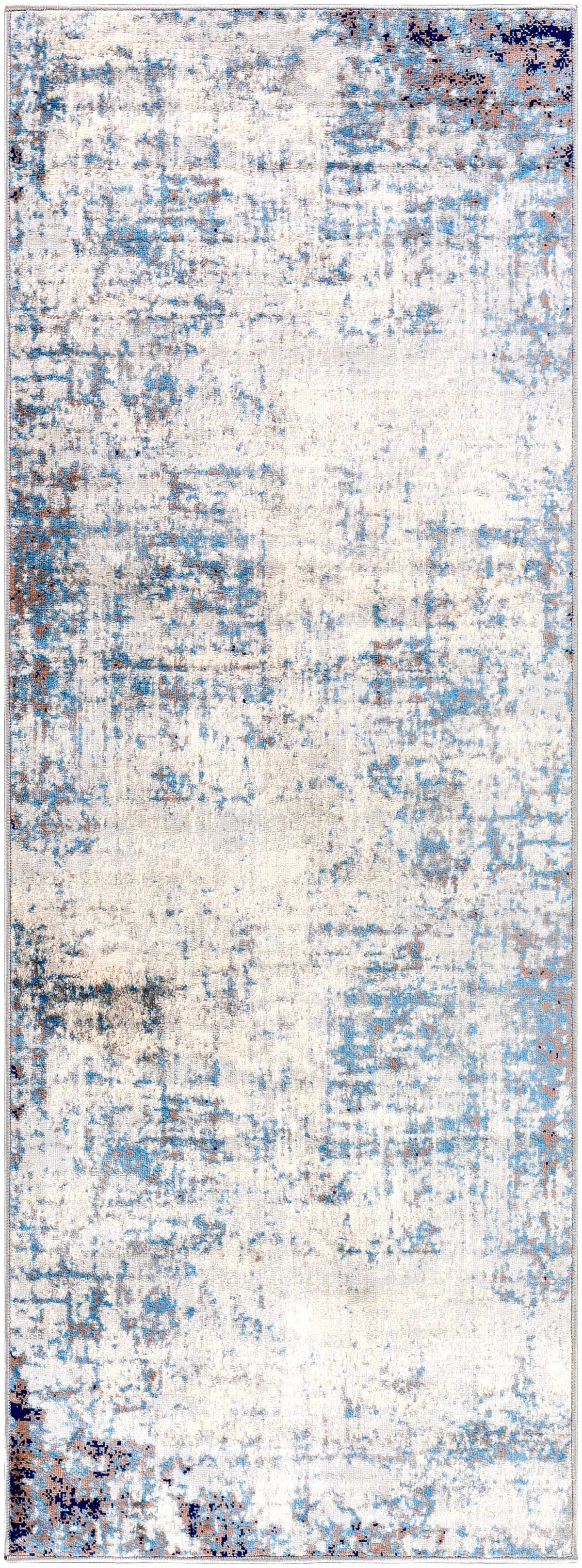 Texanna Abstract Blue/Gray Area Rug, photo 8 of 12