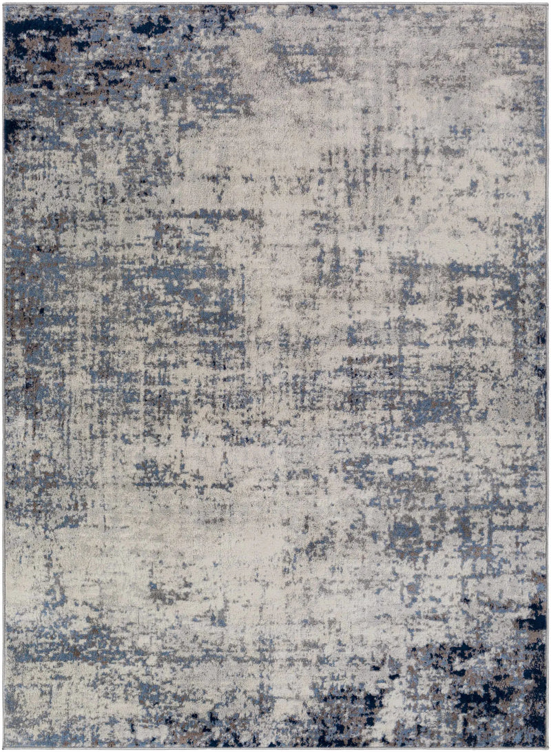 Texanna Abstract Blue/Gray Area Rug by Boutique Rugs