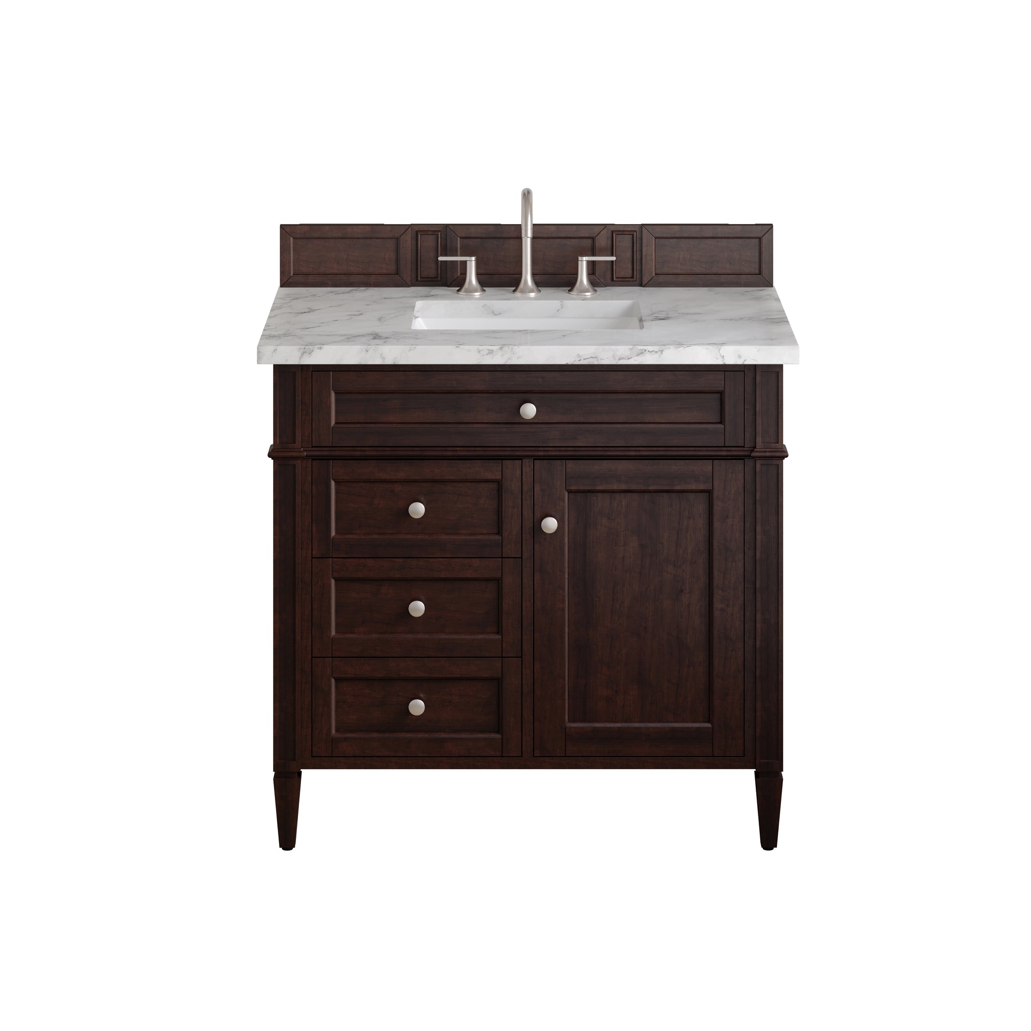 James Martin Brittany 36" Single Bathroom Vanity, Burnished Mahogany, view 33