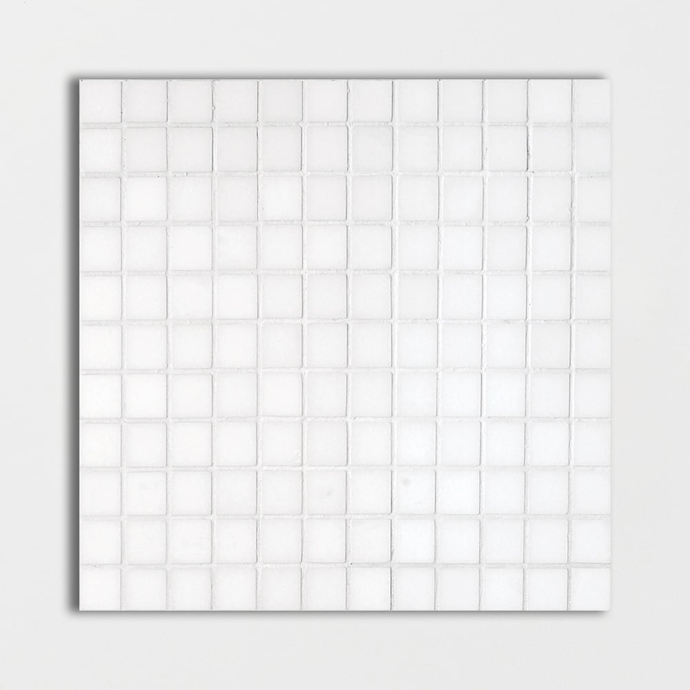 Thassos Polished 1x1 Marble Mosaics 12x12 Marble Polished 12x12 Mosaics