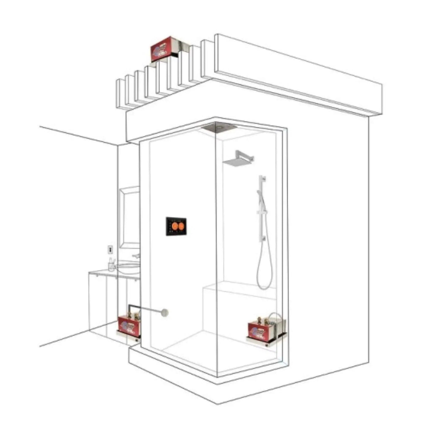 ThermaSol Pro Series II 8KW-24KW Advanced Steam Shower Generator With Fast Start (SAK62039) by SAKSBY WHOLESALE