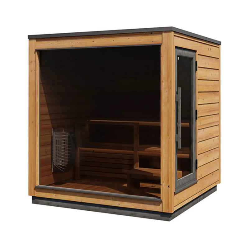 ThermaSol Nordic Dawn 4-Person Fully-Assembled Outdoor Sauna Cabin [Made-To-Order] [14-KIR-4555] (SAK82057) by SAKSBY WHOLESALE