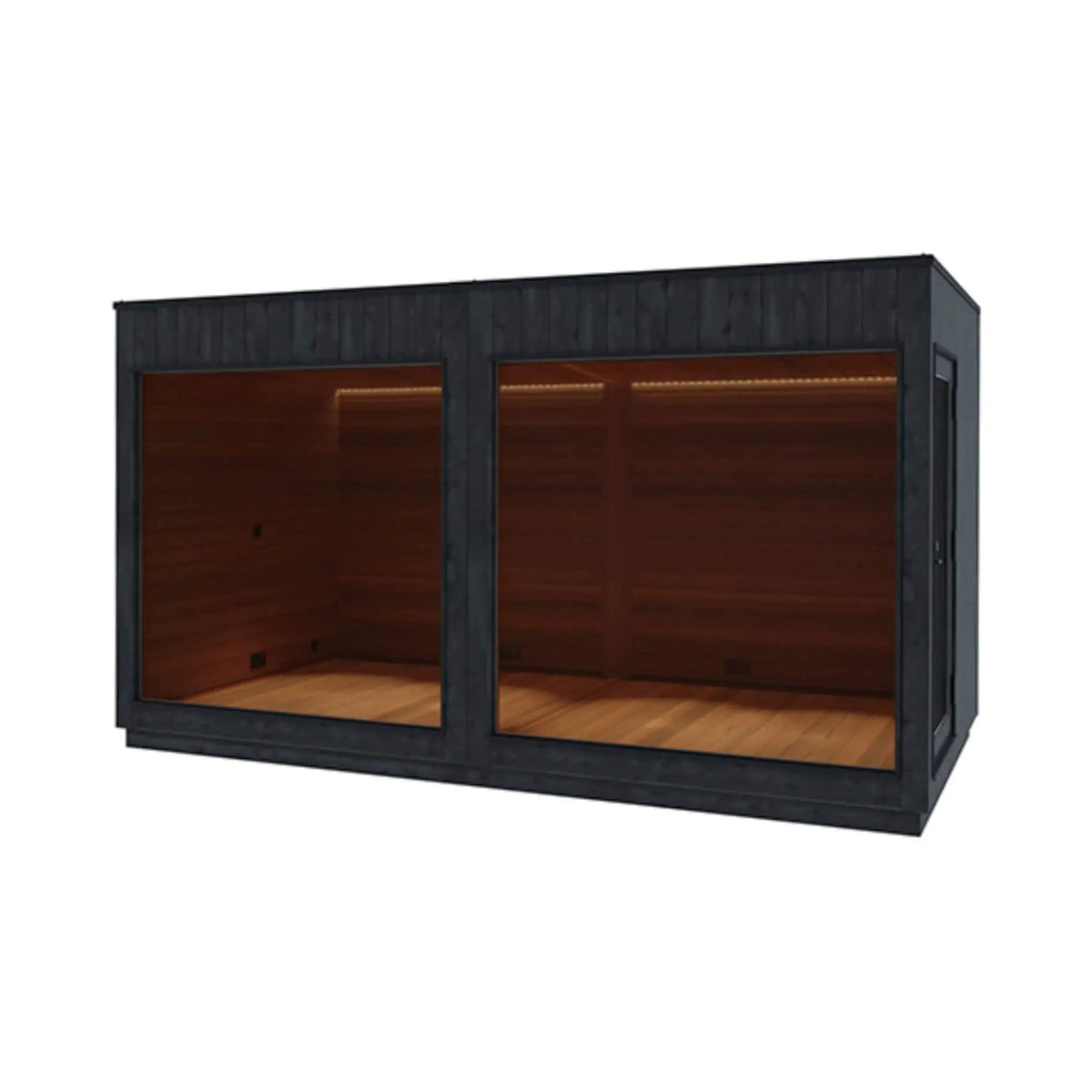 ThermaSol Nordic Misty XL 1-Entrance Outdoor Sauna Lounge [Made-To-Order] [14-KIR-3879/80] (SAK19046) by SAKSBY WHOLESALE