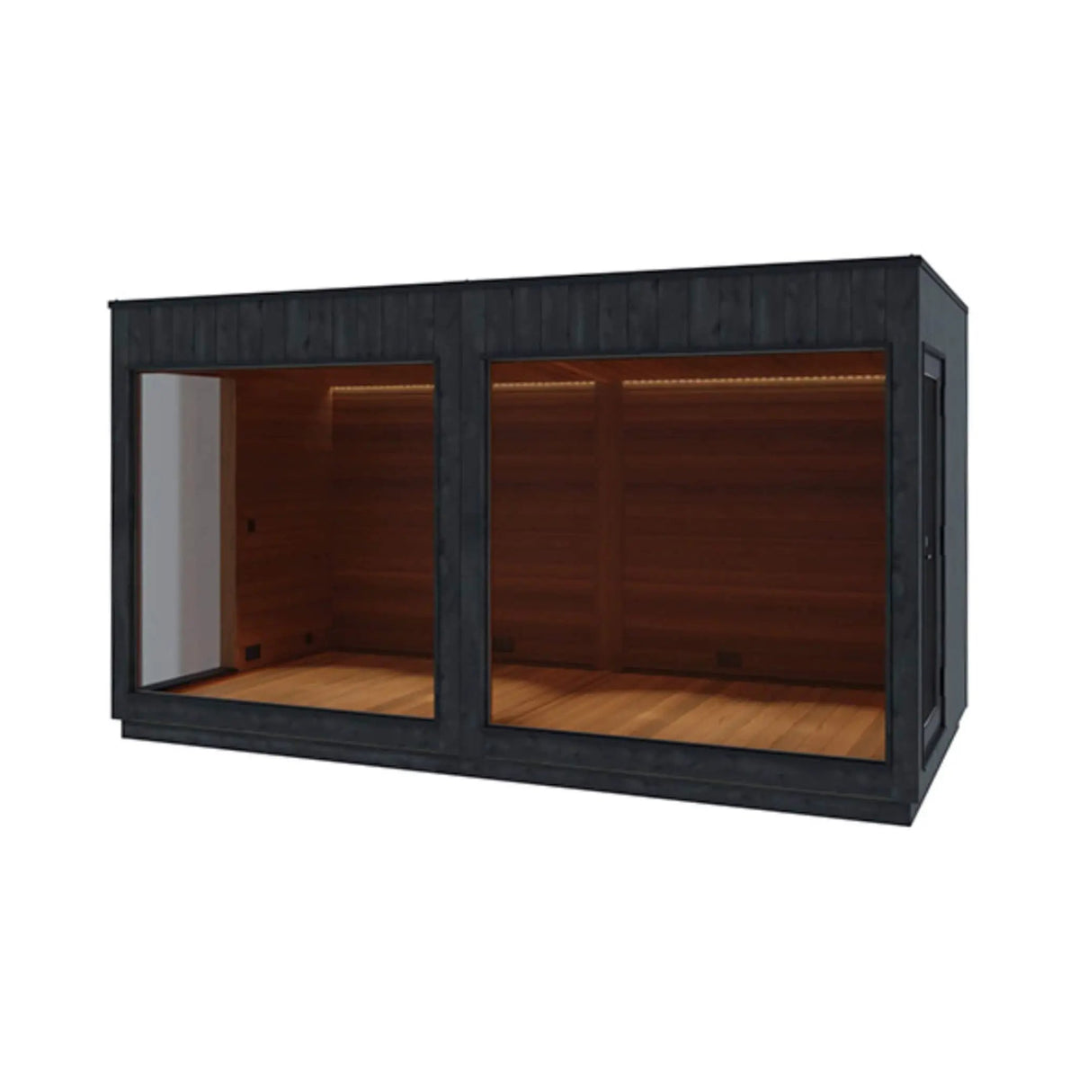 ThermaSol Nordic Misty XL Lounge 2-Entrance Outdoor Sauna Cabin [Made-To-Order] (SAK72368) by SAKSBY WHOLESALE