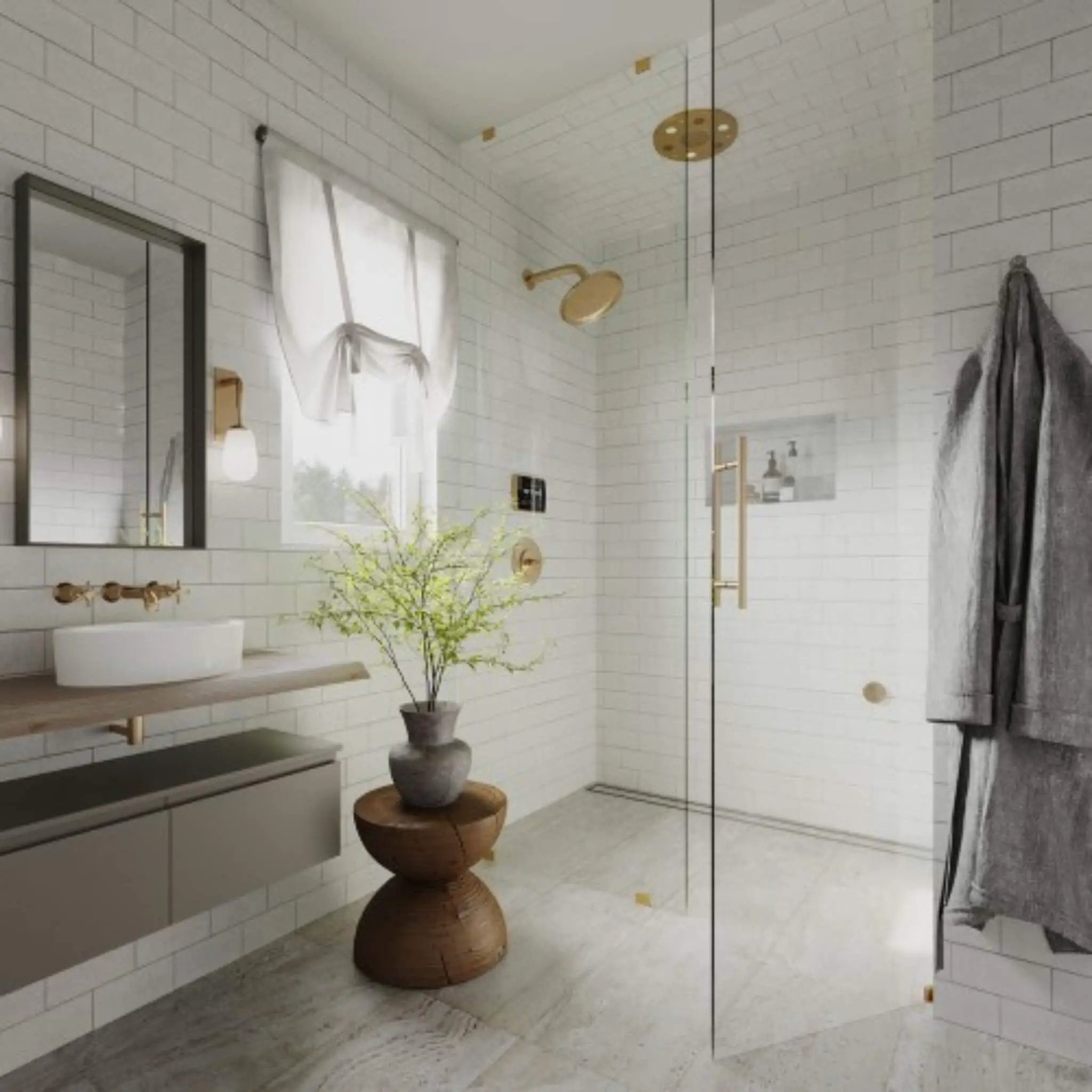 ThermaSol Serenity 10 Round Steam Shower Rainhead System With Light & Sound [SLSRRD] (SAK14982) by SAKSBY WHOLESALE