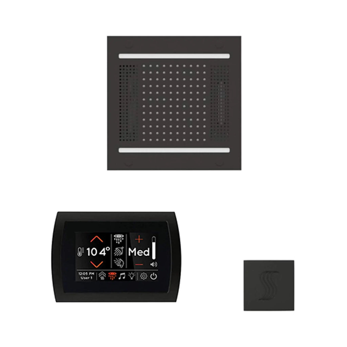 ThermaSol SignaTouch 5-Inch Display Steam Control Package With HydroVive Rainhead (SAK12821) by SAKSBY WHOLESALE