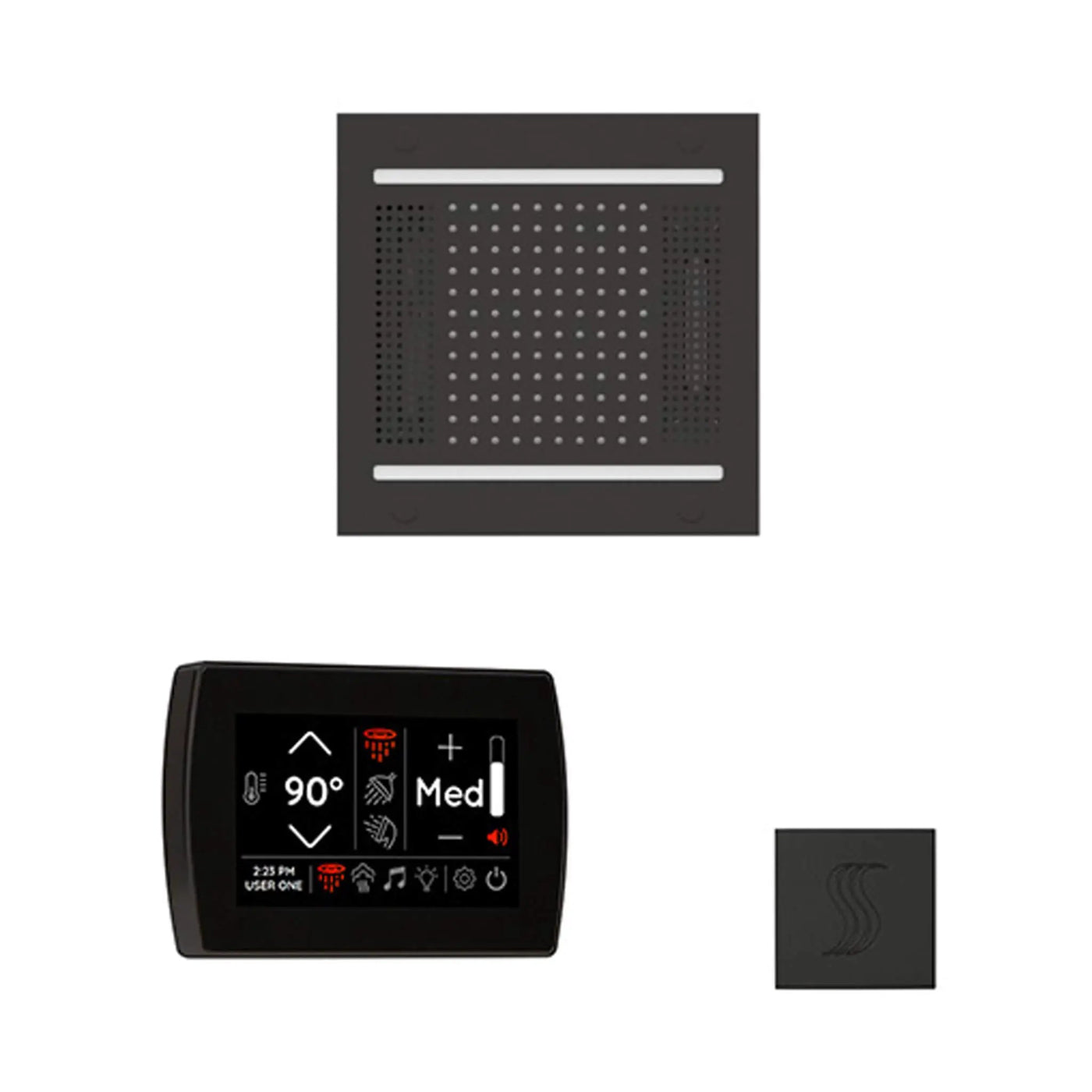 ThermaSol SignaTouch 5-Inch Display Steam Control Package With HydroVive Rainhead (SAK12821) by SAKSBY WHOLESALE
