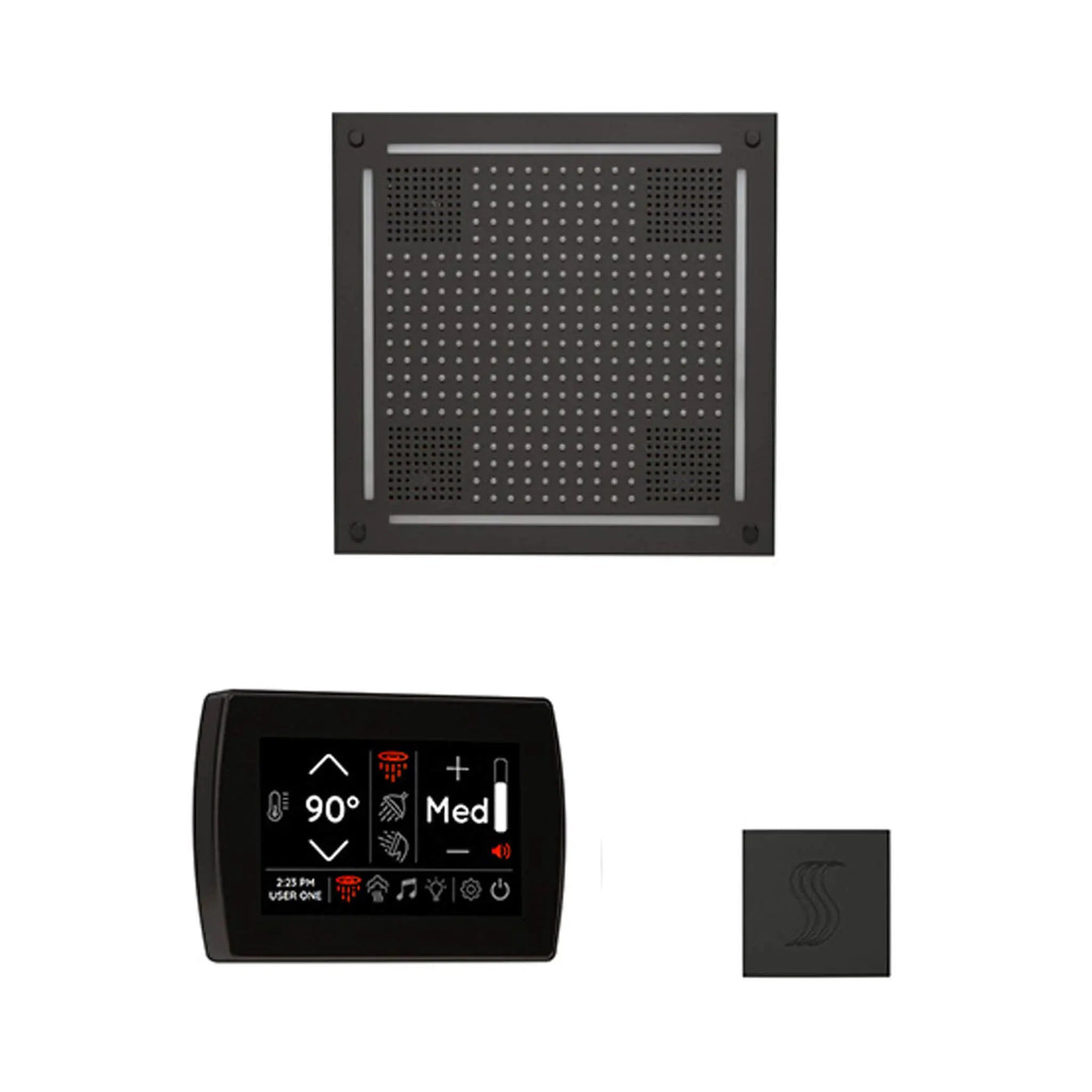 ThermaSol SignaTouch 5-Inch Display Steam Control Package With HydroVive Rainhead (SAK12821) by SAKSBY WHOLESALE