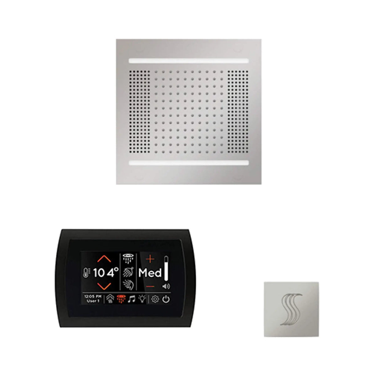 ThermaSol SignaTouch 5-Inch Display Steam Control Package With HydroVive Rainhead (SAK12821) by SAKSBY WHOLESALE