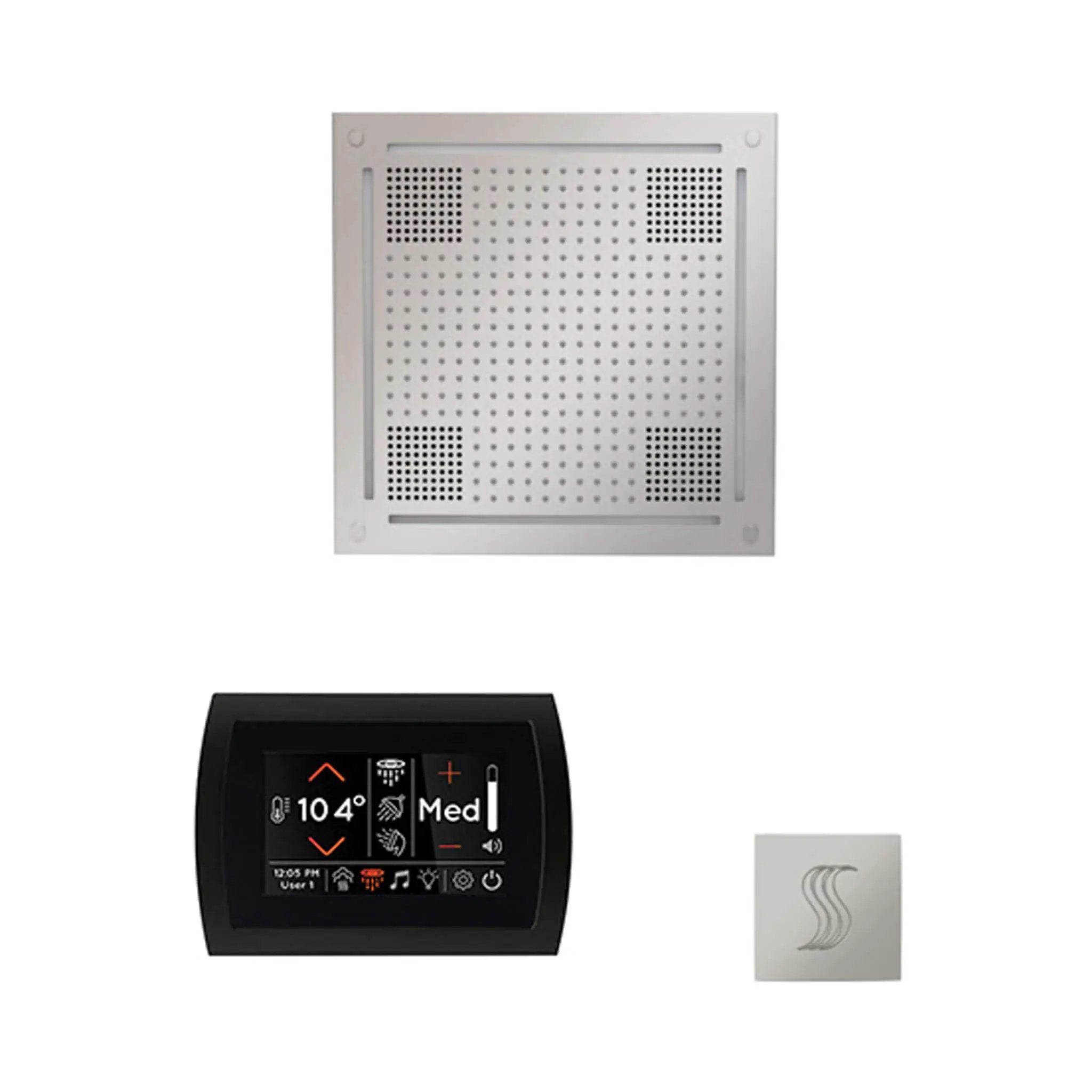 ThermaSol SignaTouch 5-Inch Display Steam Control Package With HydroVive Rainhead (SAK12821) by SAKSBY WHOLESALE