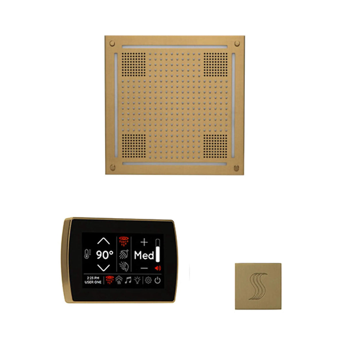 ThermaSol SignaTouch 5-Inch Display Steam Control Package With HydroVive Rainhead (SAK12821) by SAKSBY WHOLESALE