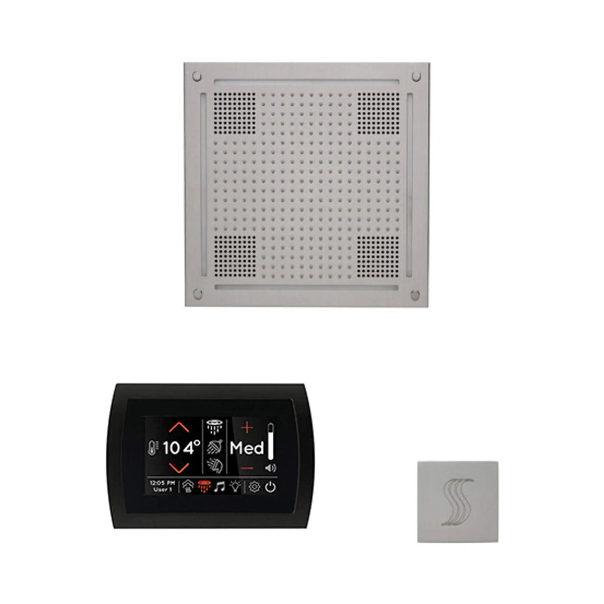 ThermaSol SignaTouch 5-Inch Display Steam Control Package With HydroVive Rainhead (SAK12821) by SAKSBY WHOLESALE