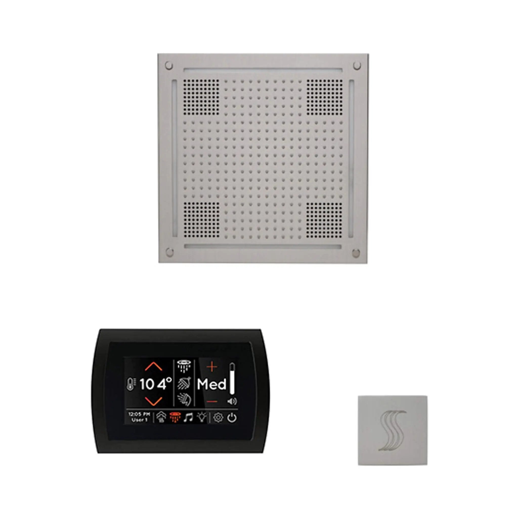 ThermaSol SignaTouch 5-Inch Display Steam Control Package With HydroVive Rainhead (SAK12821) by SAKSBY WHOLESALE