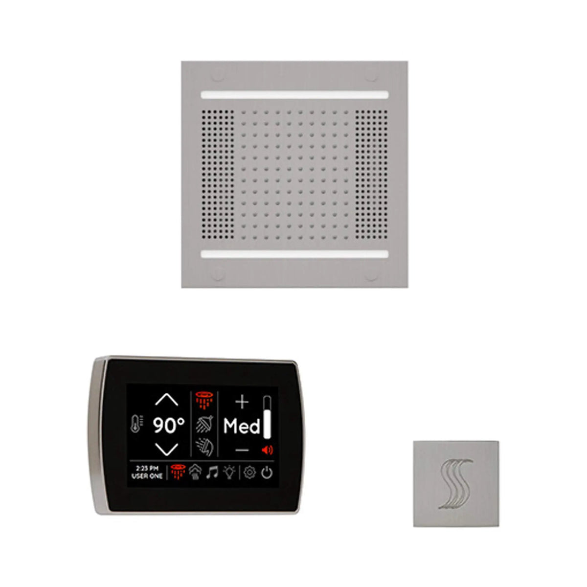 ThermaSol SignaTouch 5-Inch Display Steam Control Package With HydroVive Rainhead (SAK12821) by SAKSBY WHOLESALE