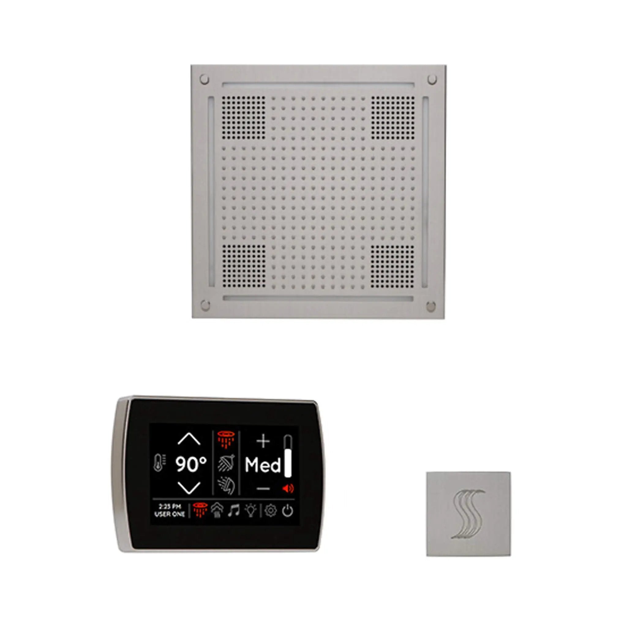 ThermaSol SignaTouch 5-Inch Display Steam Control Package With HydroVive Rainhead (SAK12821) by SAKSBY WHOLESALE