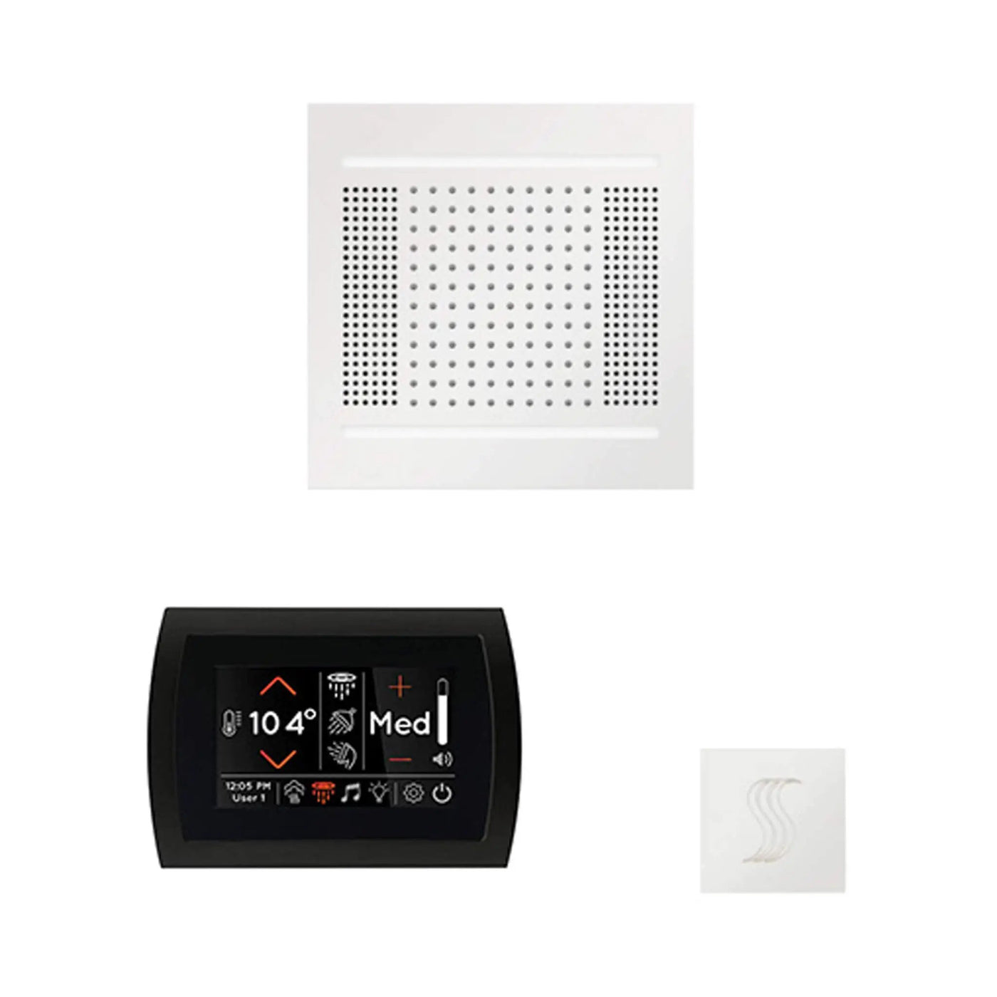 ThermaSol SignaTouch 5-Inch Display Steam Control Package With HydroVive Rainhead (SAK12821) by SAKSBY WHOLESALE