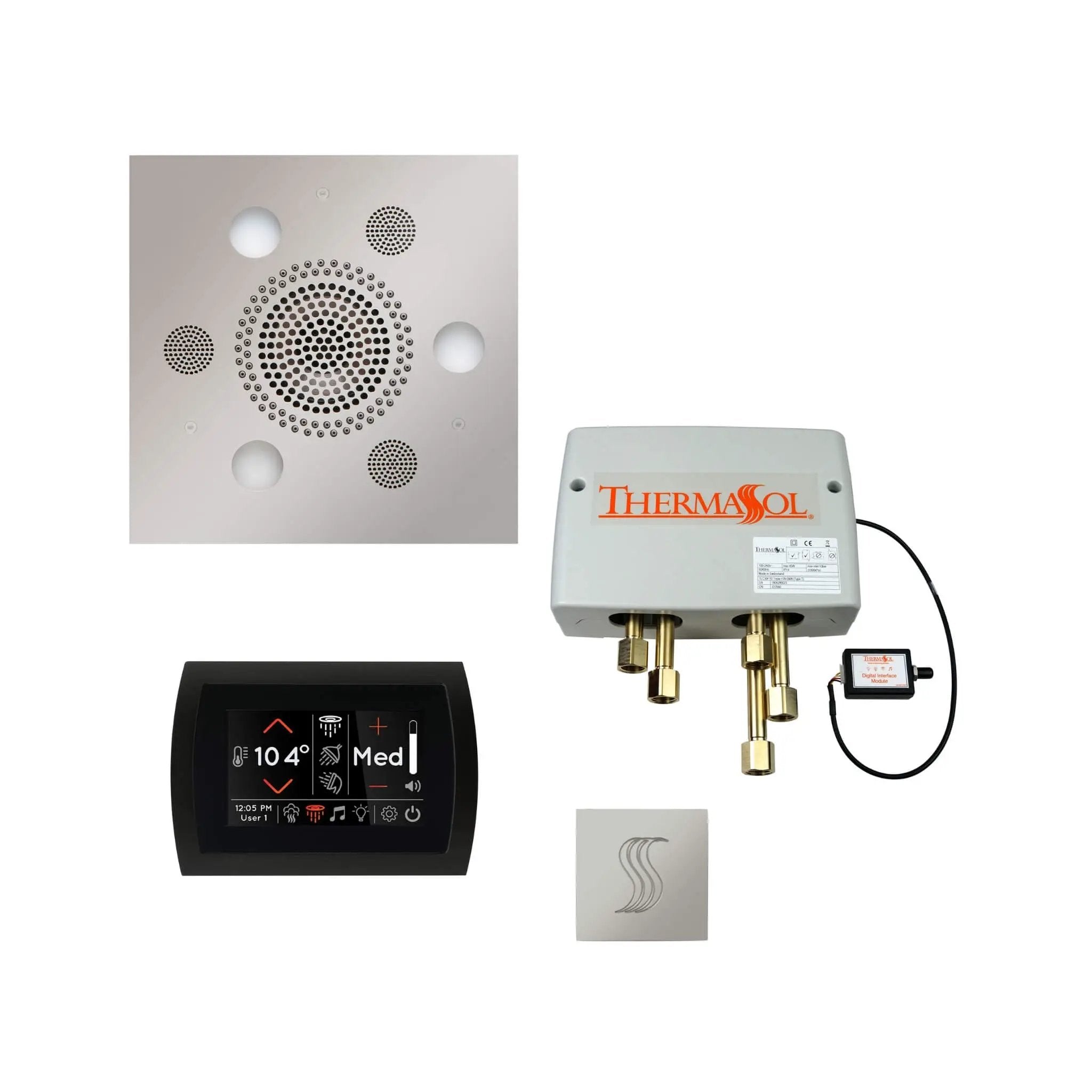 ThermaSol SignaTouch Control 5-Inch Digital Shower Steam Control Package [TWPSS] (SAK40392) by SAKSBY WHOLESALE