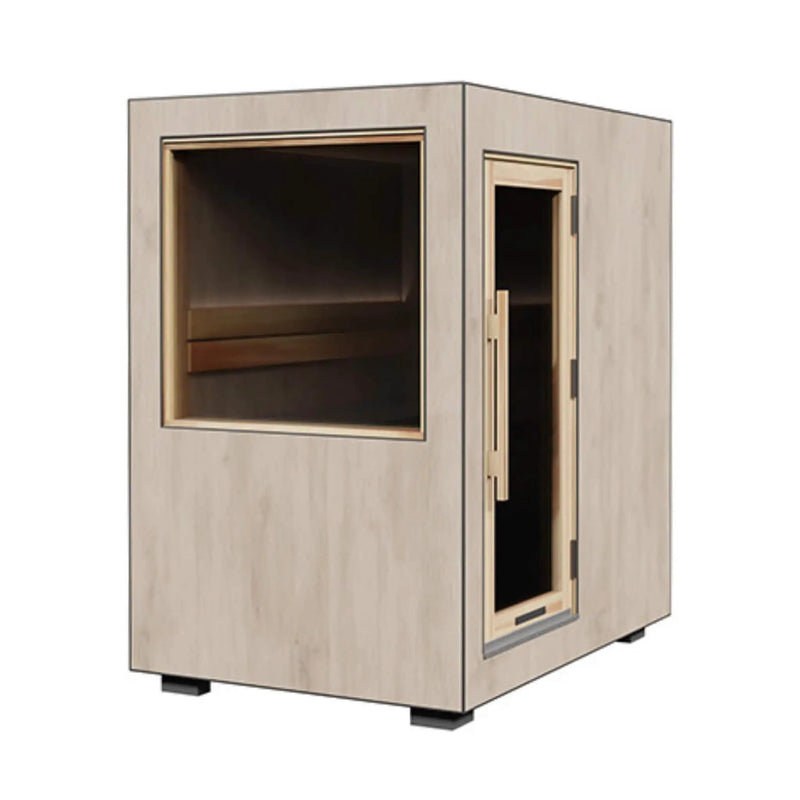 ThermaSol Solaris Fully-Assembled Outdoor Sauna Cabin [Made-To-Order] [14-KIR-4560/61] (SAK27532) by SAKSBY WHOLESALE