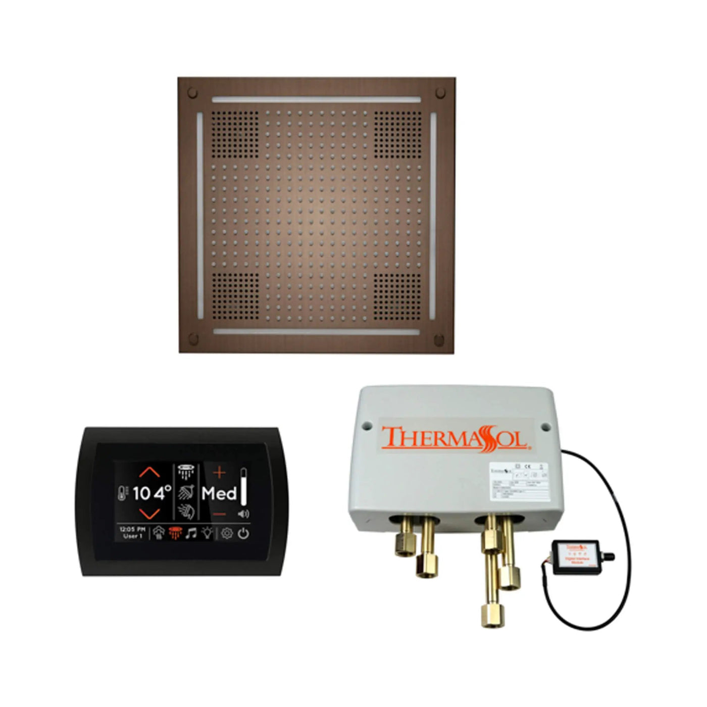 ThermaSol STC & HydroVive Wellness Shower Package With Digital Shower Valve (SAK40716) by SAKSBY WHOLESALE