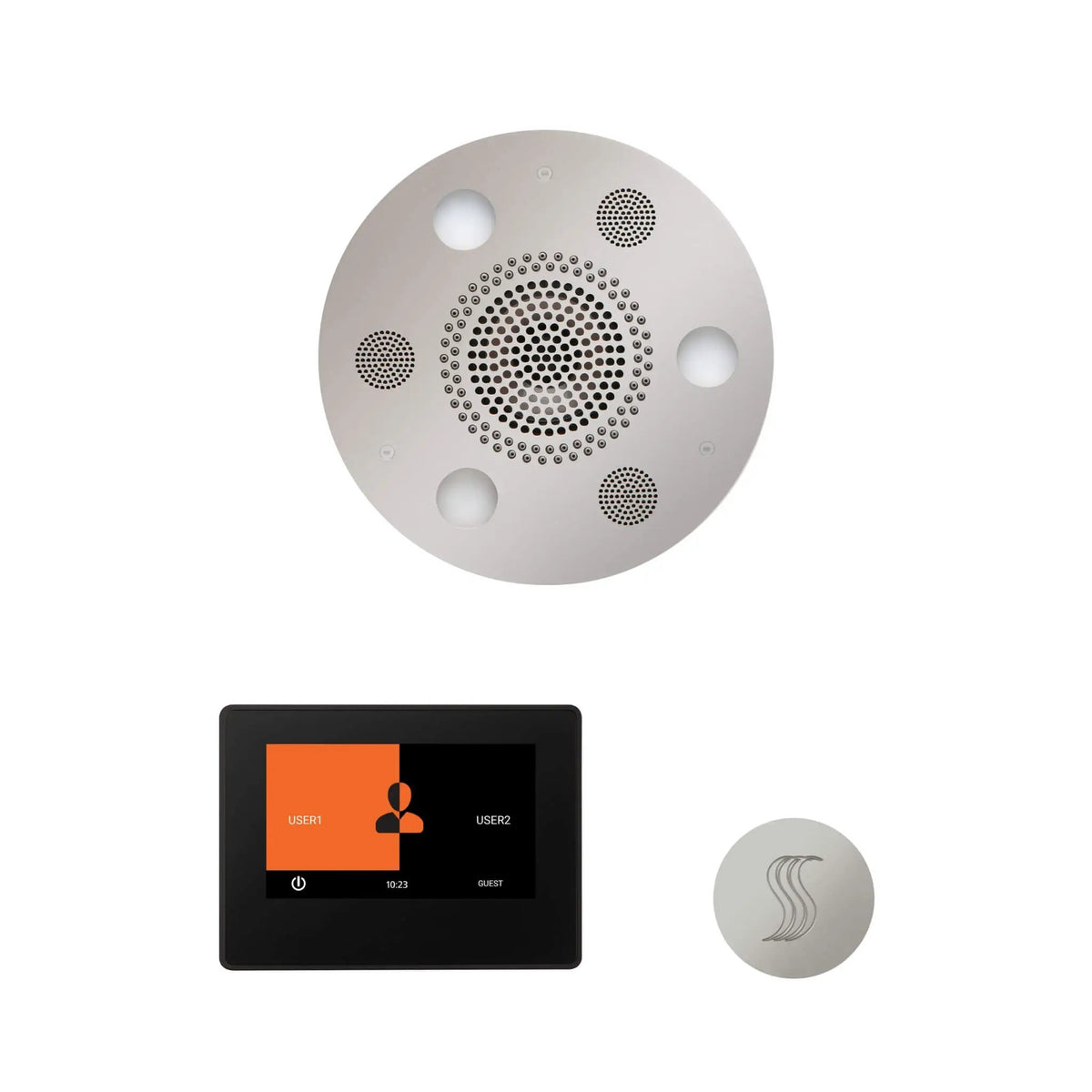 ThermaSol ThermaTouch 7-Inch Wellness Round Steam Control Package [WSTP7R] (SAK92104) by SAKSBY WHOLESALE
