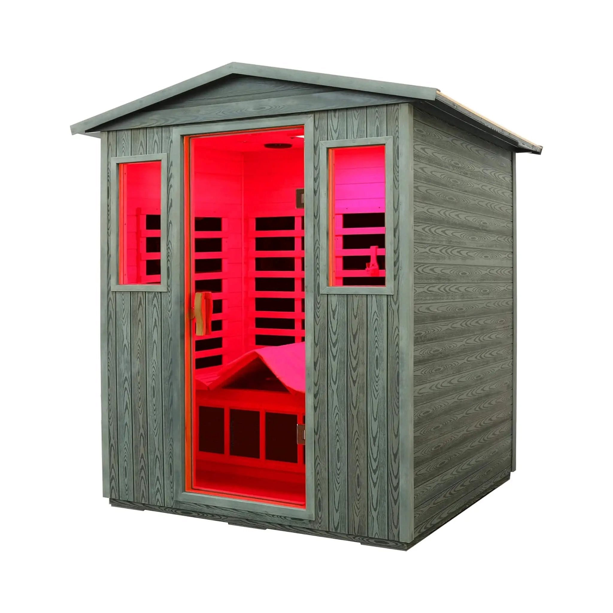 Thermora Nivea 3-Person Full-Spectrum Low EMF Carbonized Composite Infrared Sauna Room With Bluetooth Speakers (SAK85120) by SAKSBY WHOLESALE