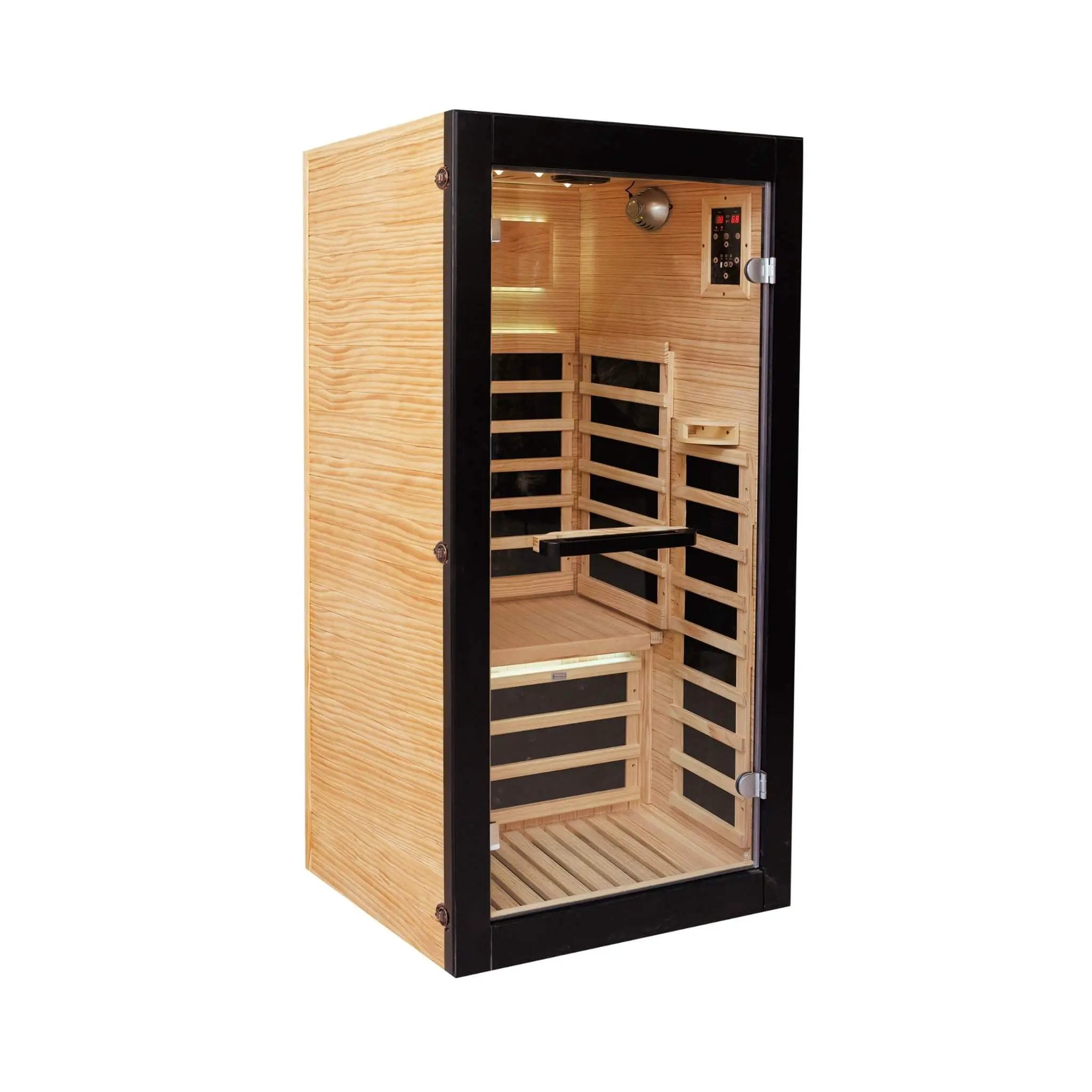 Thermora Solara Single-Person Chilean Pine Infrared Sauna Cabin (SAK57926) by SAKSBY WHOLESALE
