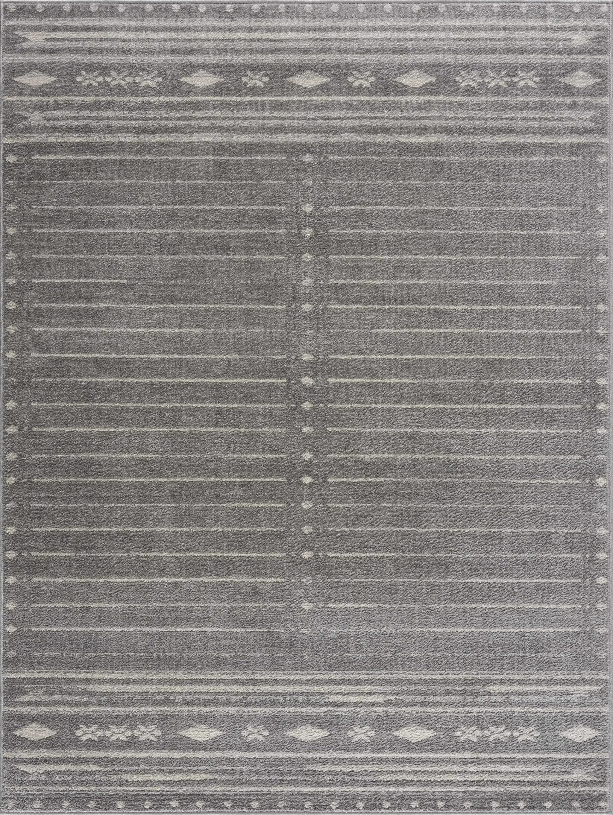 Tigri Aztec Ivory & Gray 2324 Area Rug - Clearance by Boutique Rugs