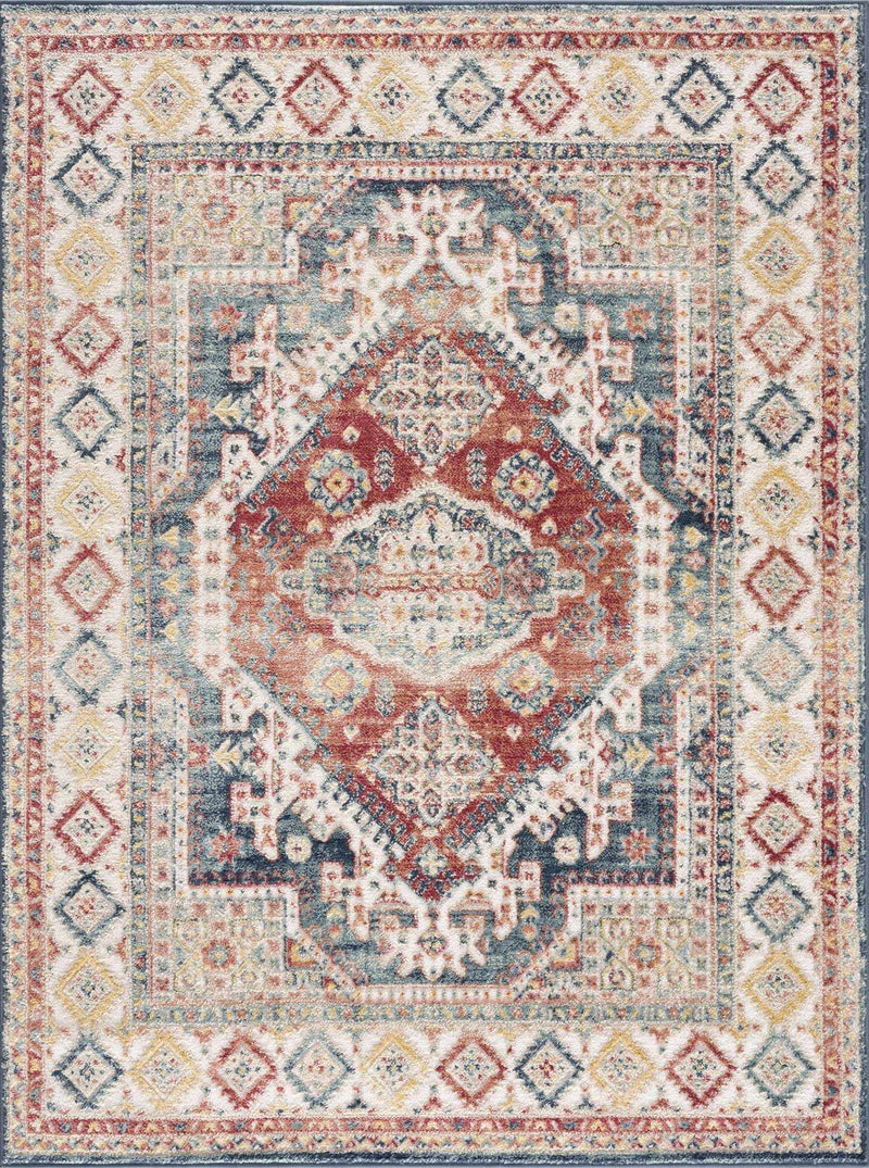 Brend Rust Medallion Area Rug - Clearance by Boutique Rugs
