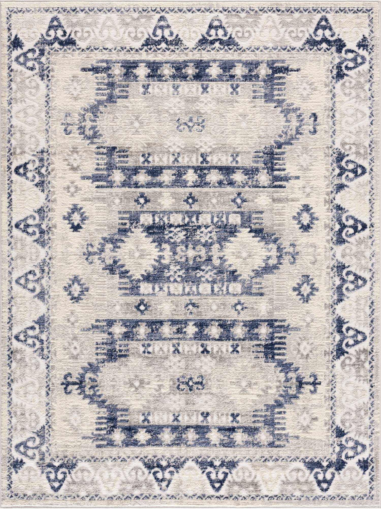 Bindi Navy Area Rug - Clearance by Boutique Rugs