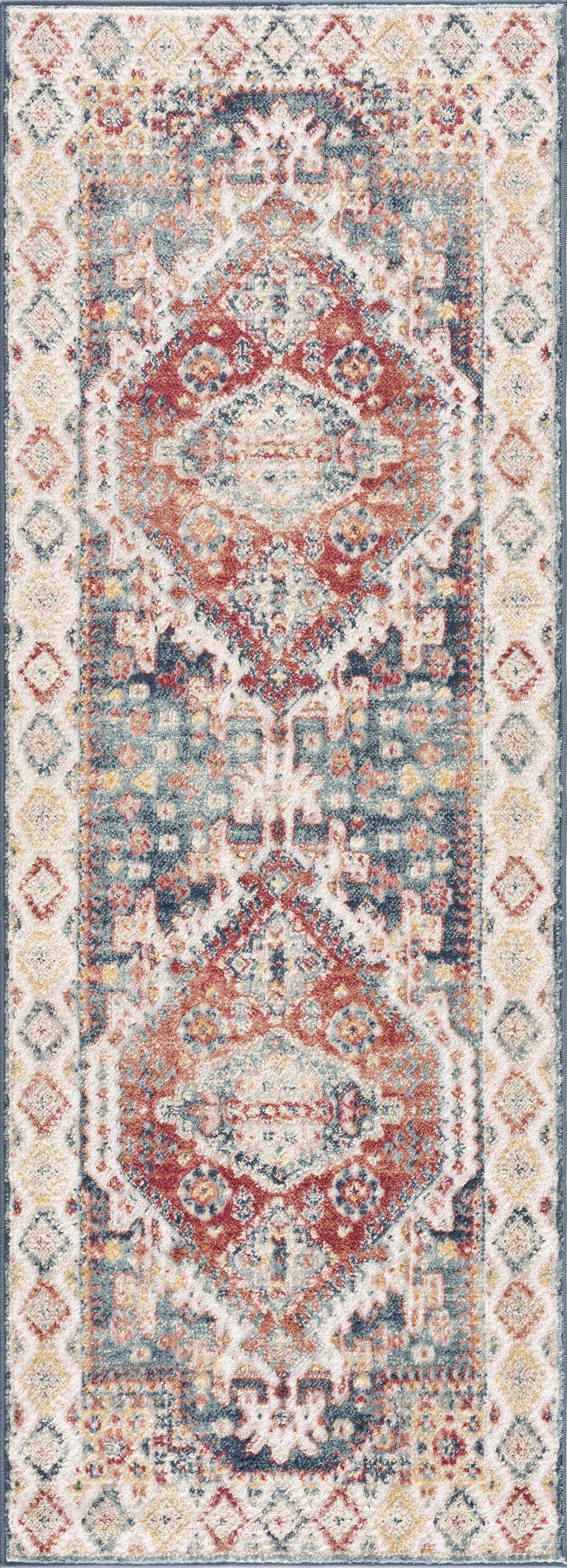 Brend Rust Medallion Area Rug - Clearance by Boutique Rugs