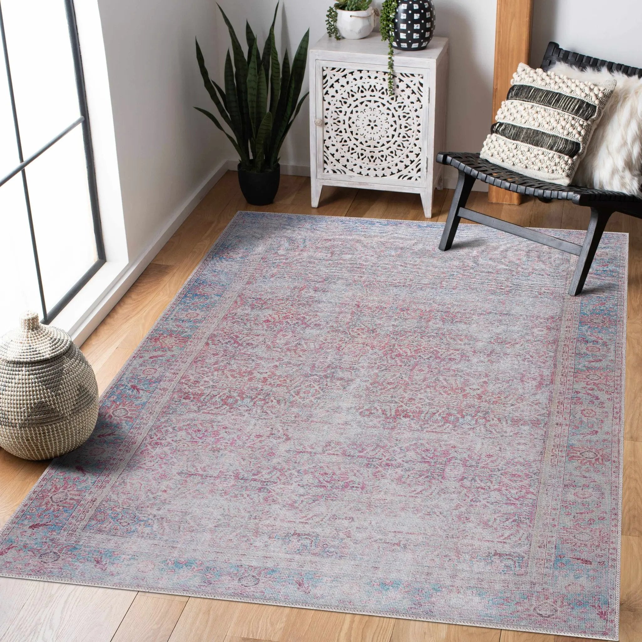 Dare Distressed Washable Rug - Clearance by Boutique Rugs